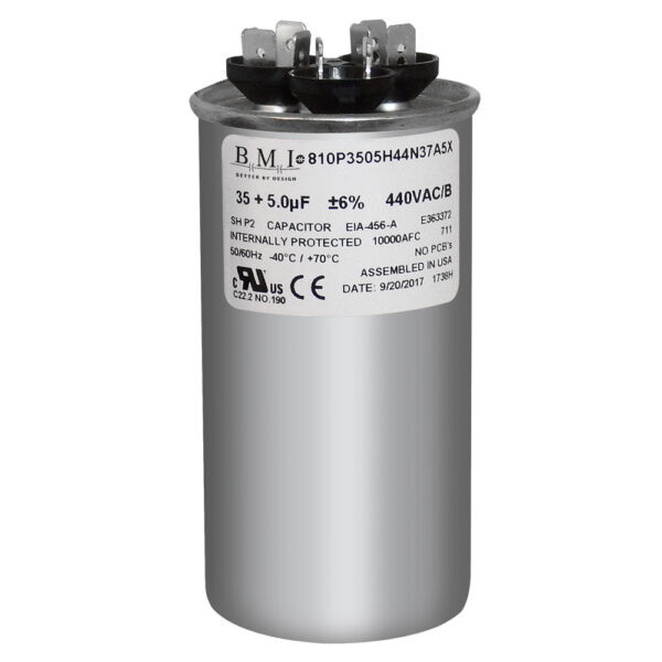35/5 uf MFD 370 440 VAC Run Capacitor replaces GE Genteq Capcom C3355R C4355R