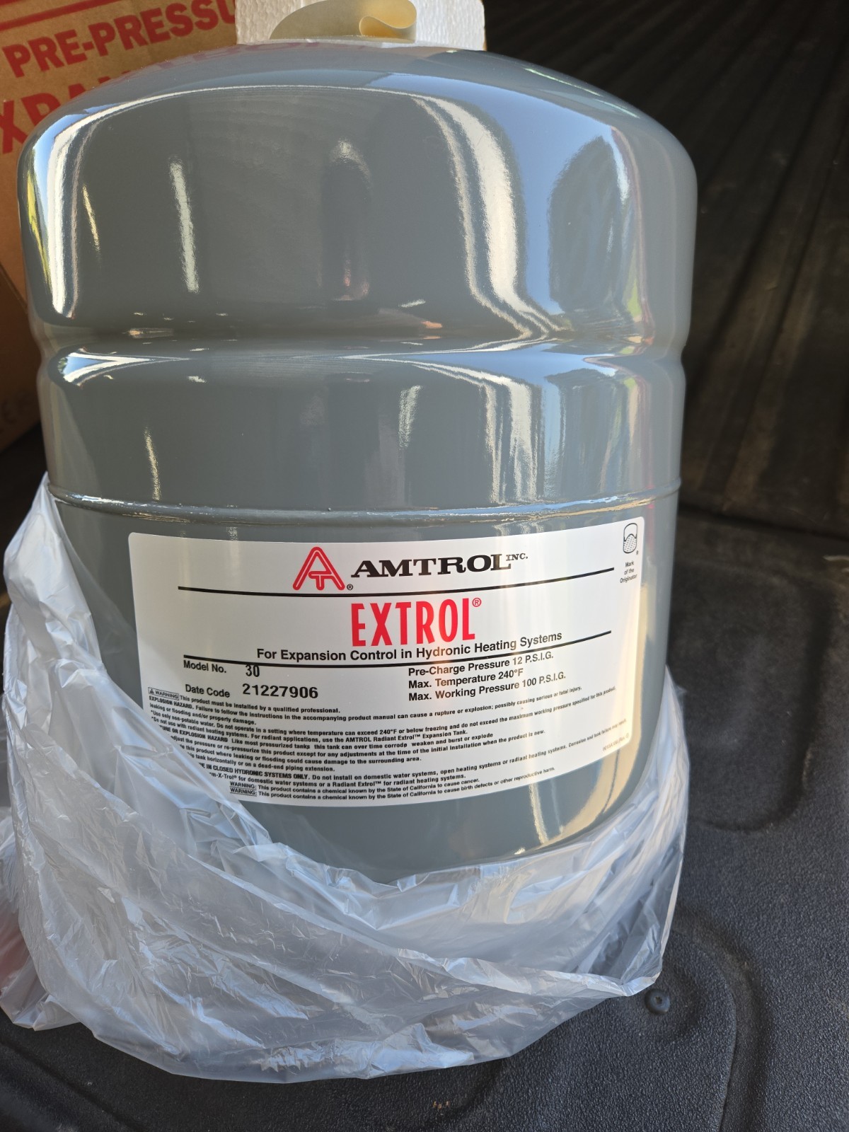 Amtrol Extrol 30 Boiler Expansion Tank