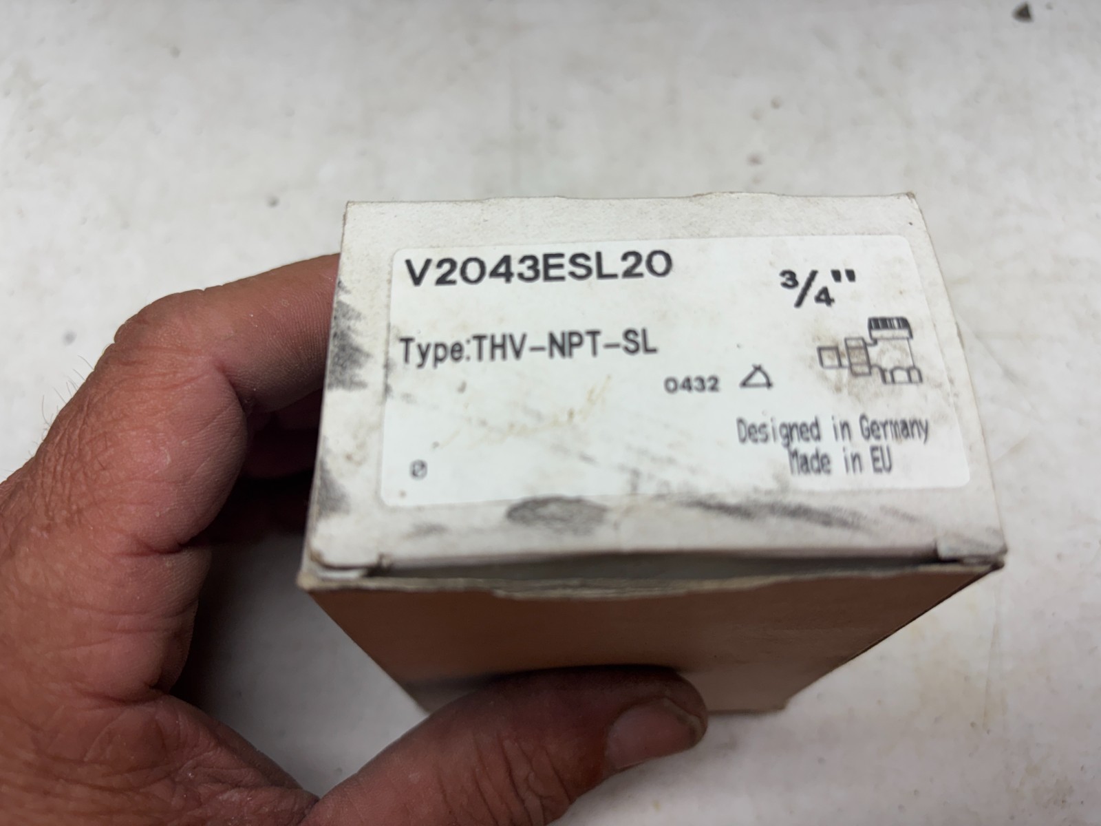 HONEYWELL V2043ESL20 3/4 VALVE THV-NPT-SL