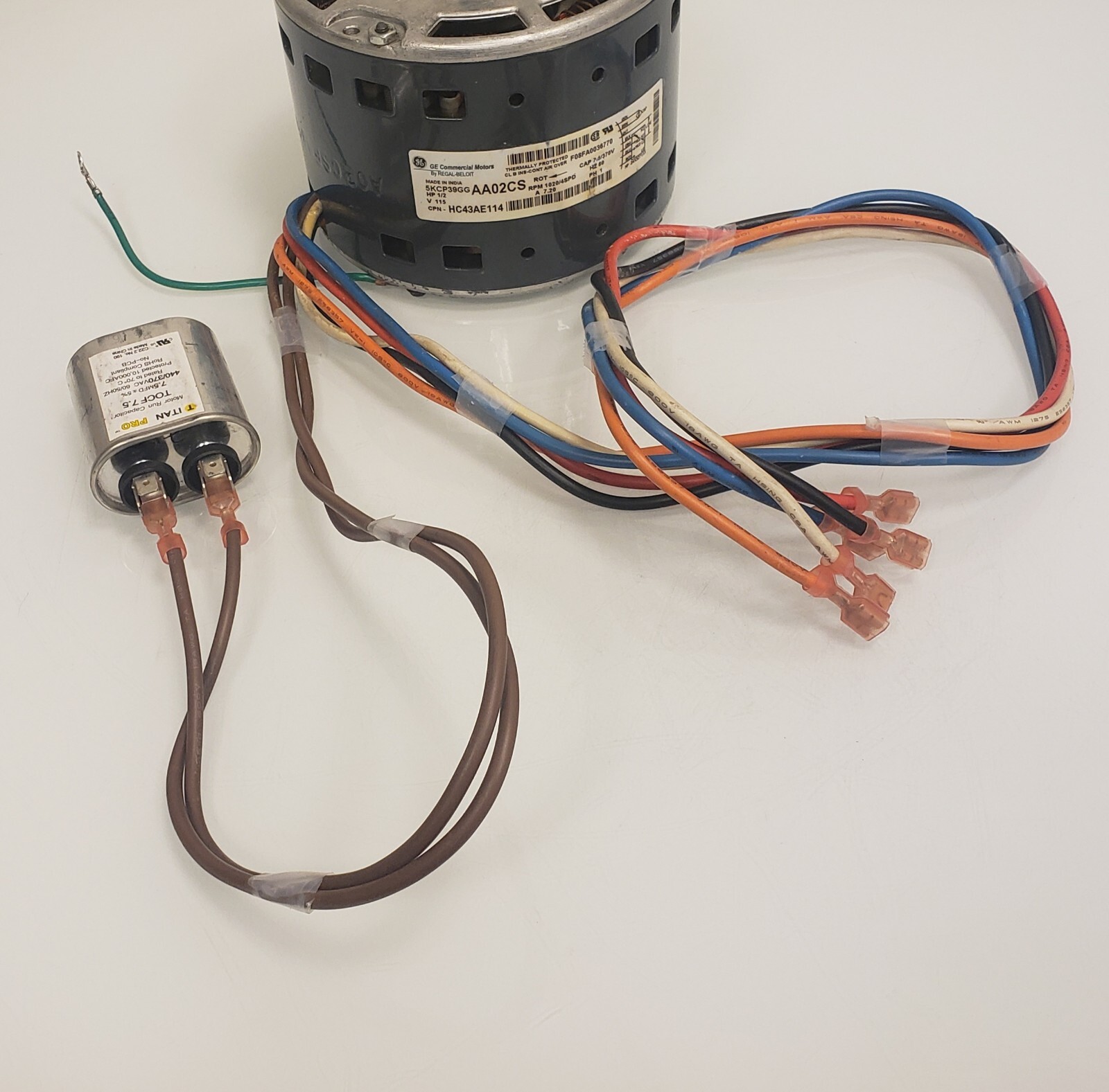 N8MPN075B12B2 5KCP39GGAA02CS HC43AE114 OEM 1/2 HP blower motor of ICP Furnace