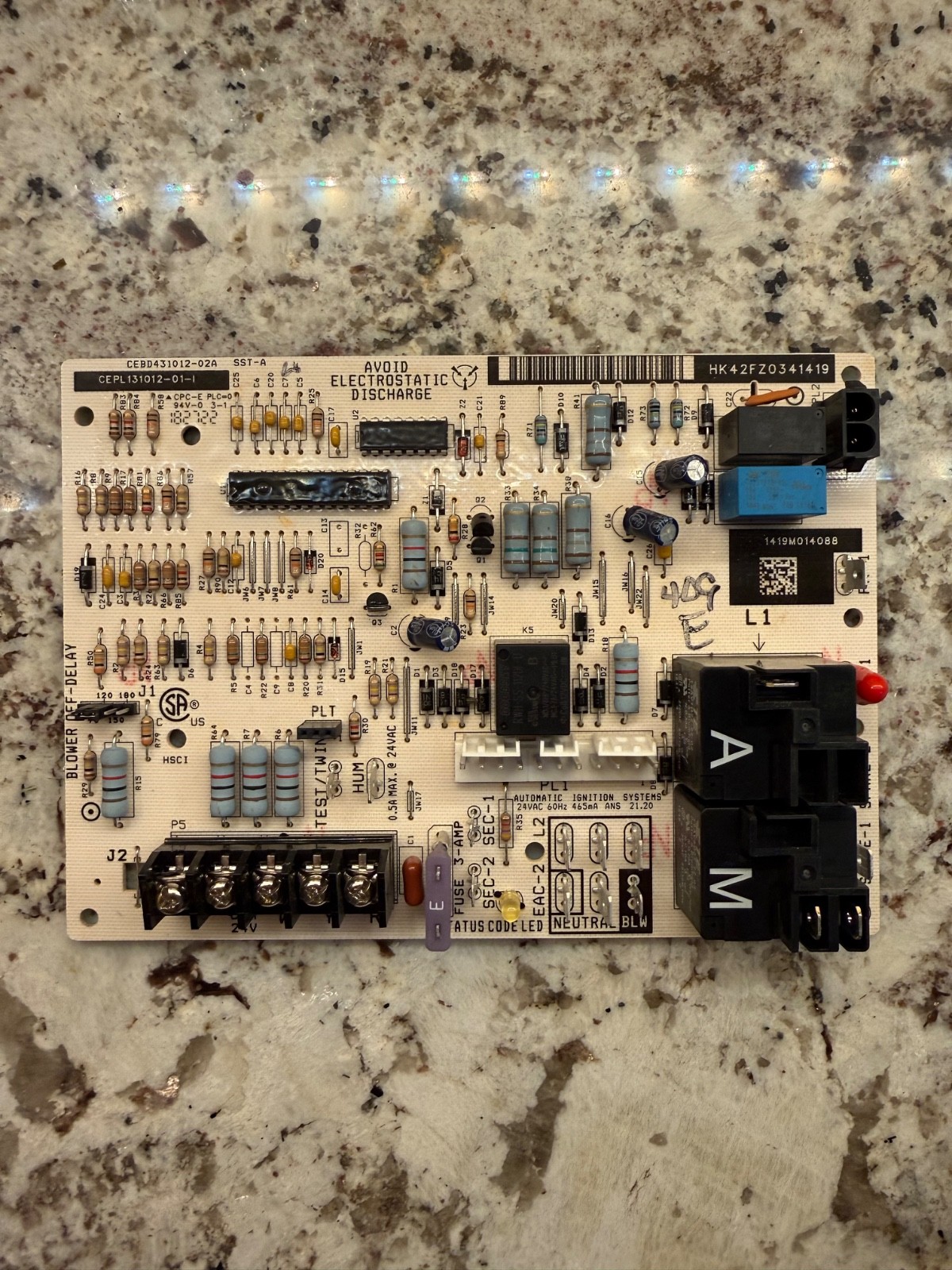 Carrier Bryant HK42FZ034 Control Board CEPL131012-01 CEBD431012-01A GUARANTEED