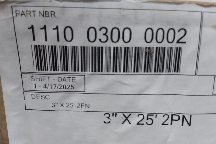 Hi-Tech Duravent 1110-0300-0002 3 In Inside Dia 25 Ft L Industrial Ducting Hose