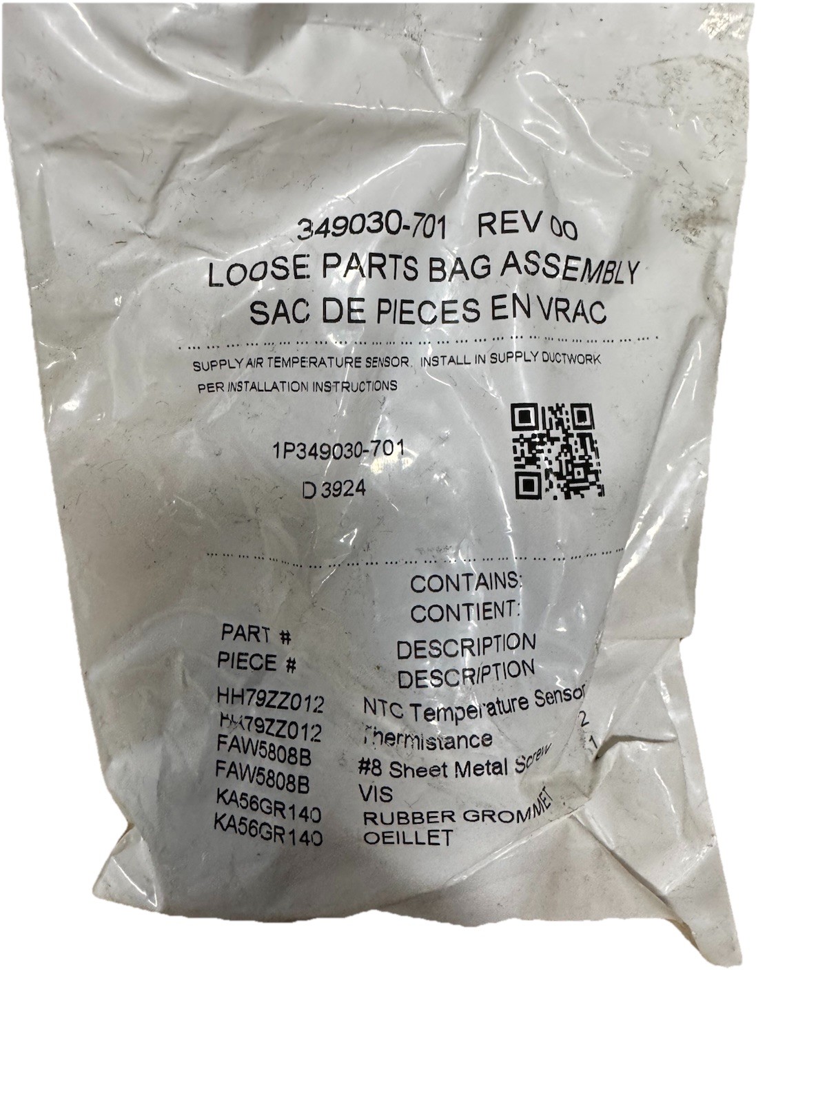 1P349030-701 Supply Air Temperature Sensor 349030-701