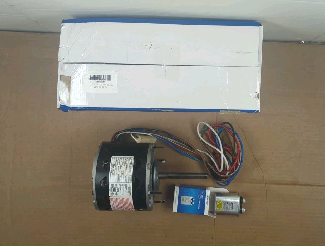 DL1036 Blower Motor 1/3 HP 1075 RPM 3-Speed 115V 4.9A 48 Frame Sleeve Bearing