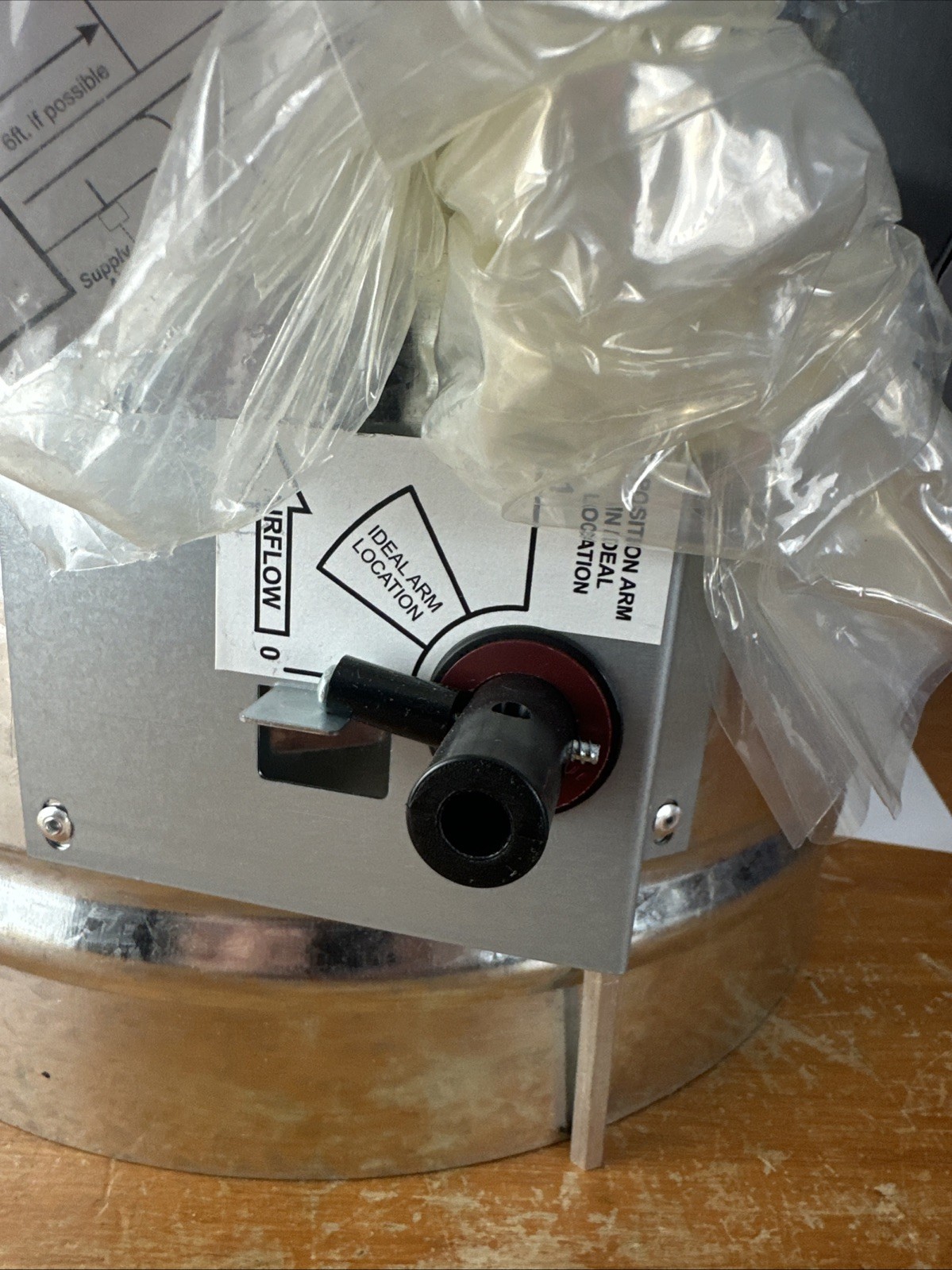 EWC CONTROLS 12″ PRD-RD ULTRA-ZONE MANUAL BAROMETRIC BY-PASS DAMPER