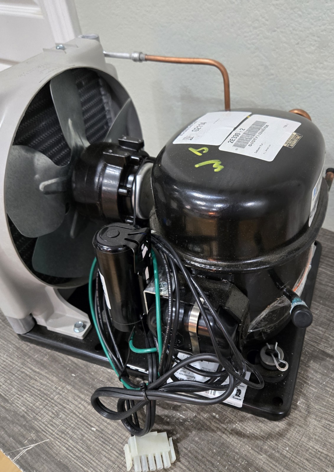 TECUMSEH AEA4444YXDPA 1/4 HP High Temp Air-Cooled Refrigeration Condensing Unit