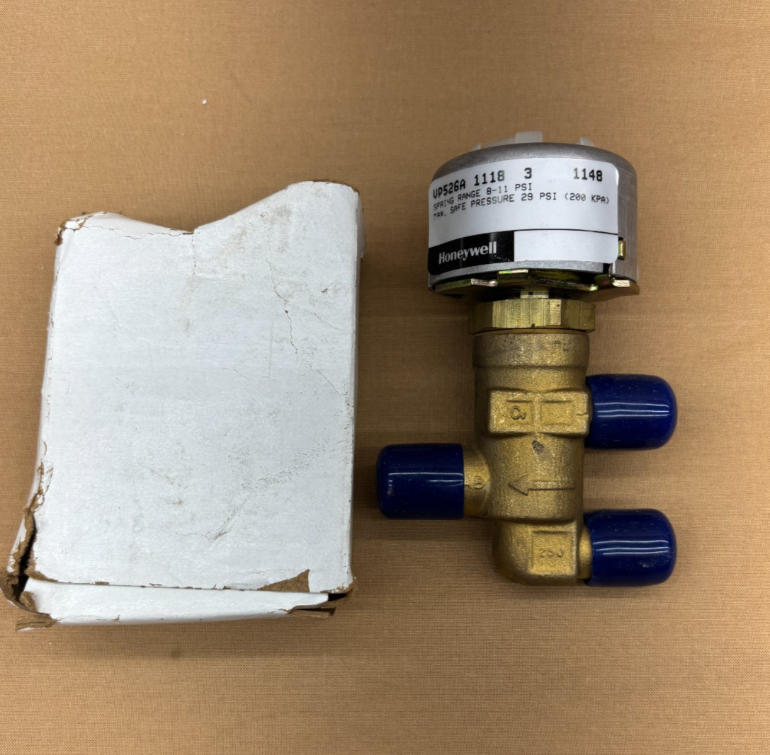 Honeywell VP526A 1118 Control Valve 3/8″ Three-Way Unitary Mixing A/C Fan Coil