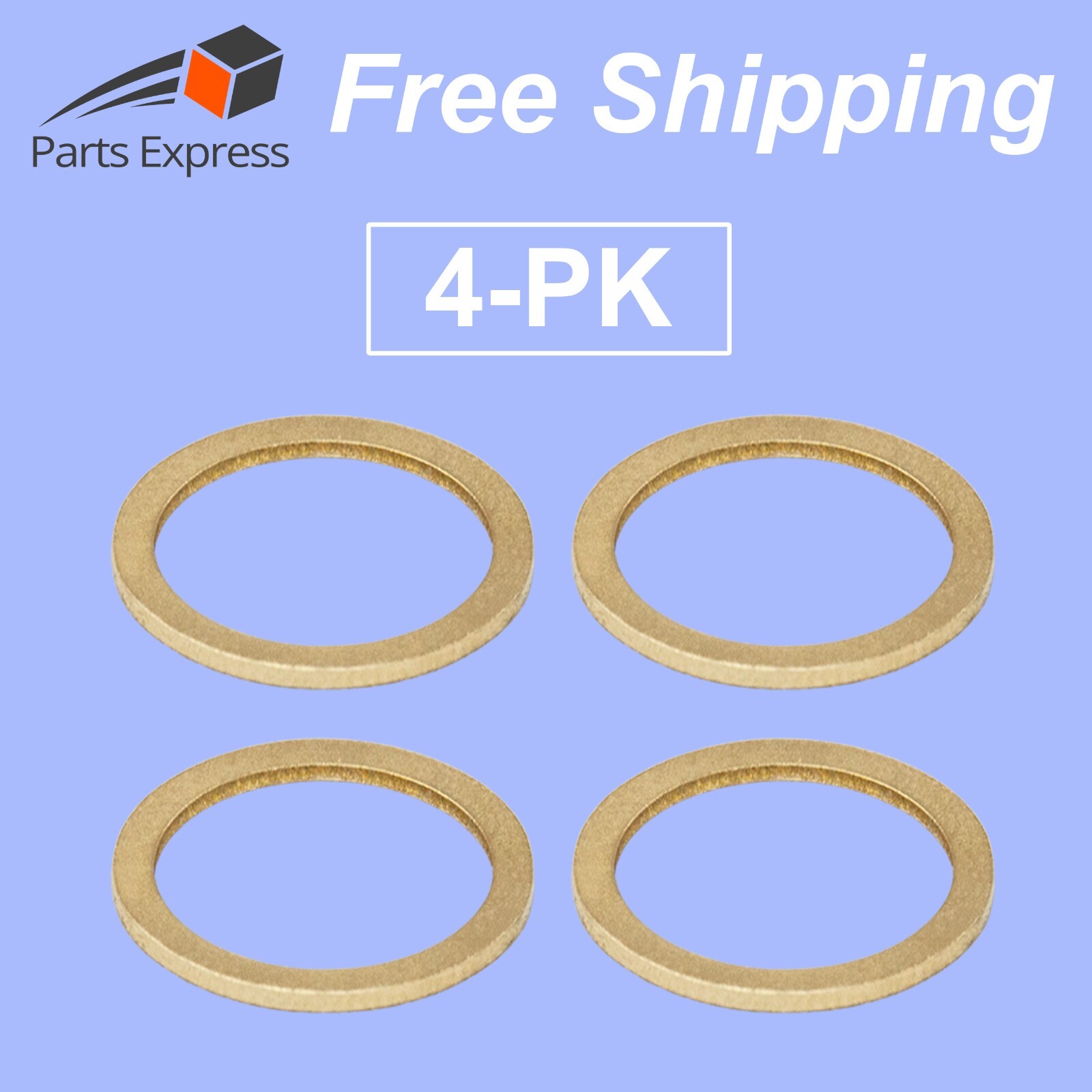 [4-PK] GROEN Part# Z002019, SOLID BRASS Washer 5/8″ ID, Friction Rings