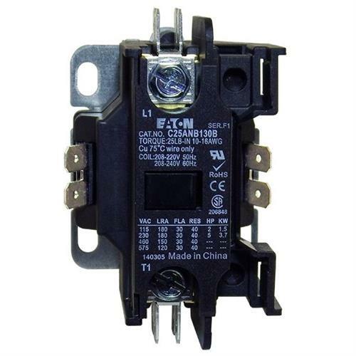 EATON DEFINITE PURPOSE CONTACTOR C25ANB130B – 30A Single-Pole 208-240V Coil