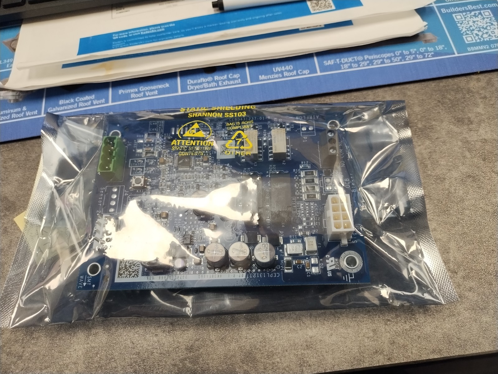 CARRIER HK38EA063 A2L Mitigation Board 1/2″ Aluminum HVAC Component