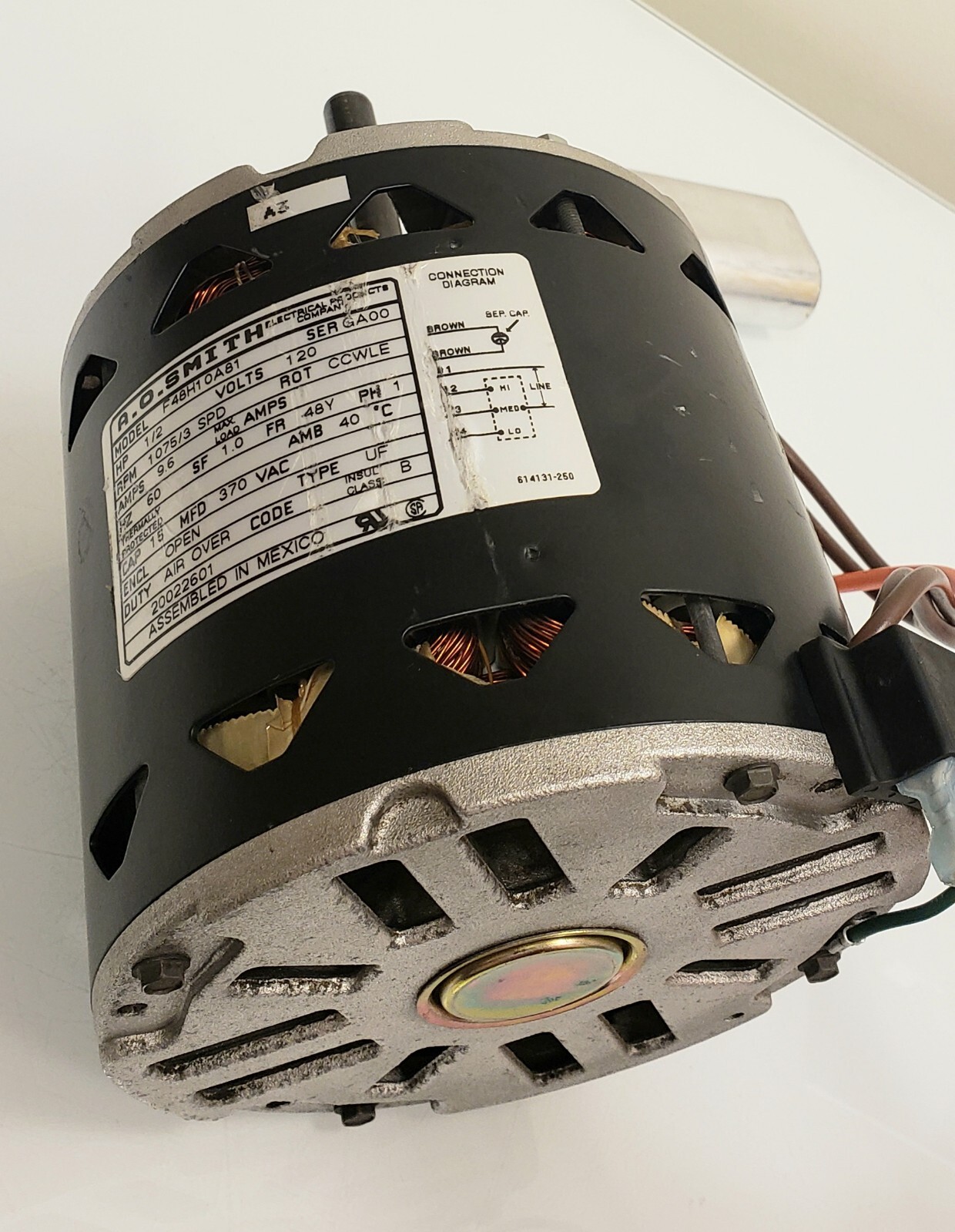 MPGA100B4 F48H10A81 20022601 OEM blower motor of Excel Comfort Systems Furnace