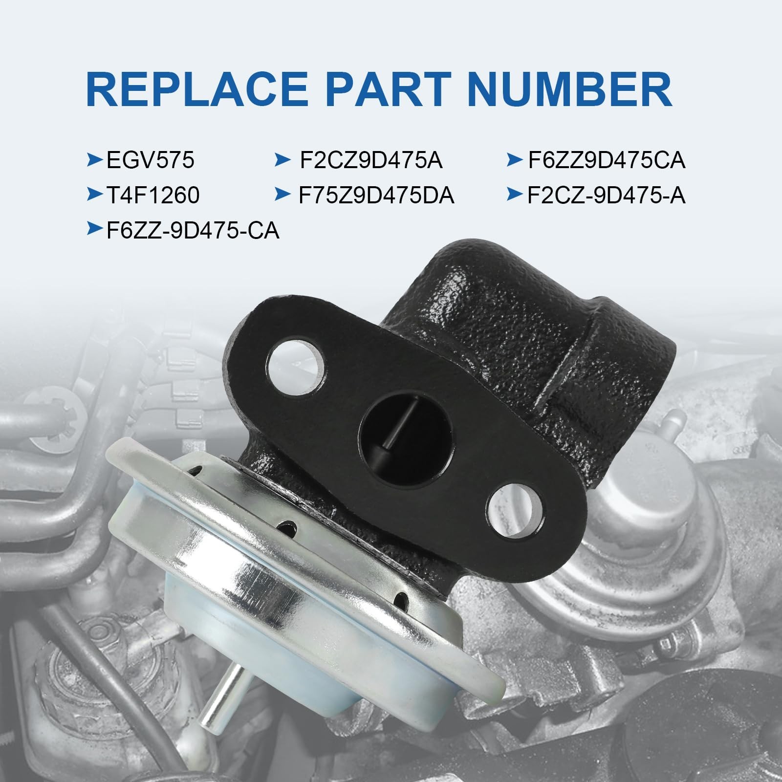 CARMOCAR Exhaust Gas Recirculation (EGR) Valve EGV575 Replacement for Black