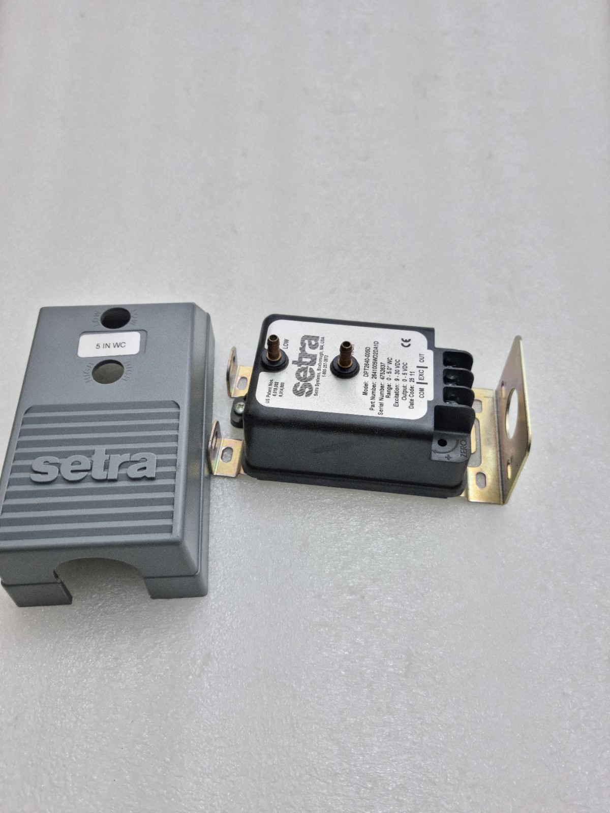 1 x Setra DPT2640-005D Pressure Differential Sensor 2641005WD2DA1D Made In Usa