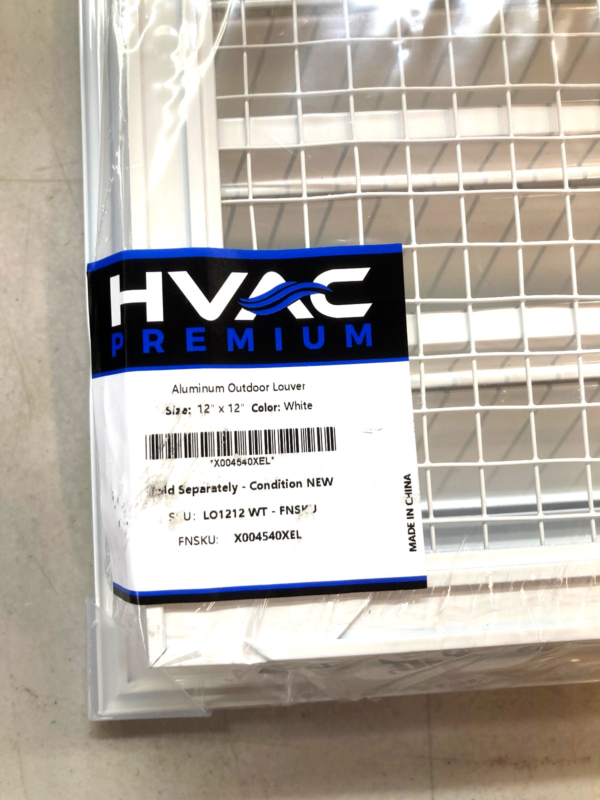 HVAC Premium 12″W x 12″H Aluminum Exterior Gable Louver Vent for Walls & Crawl..