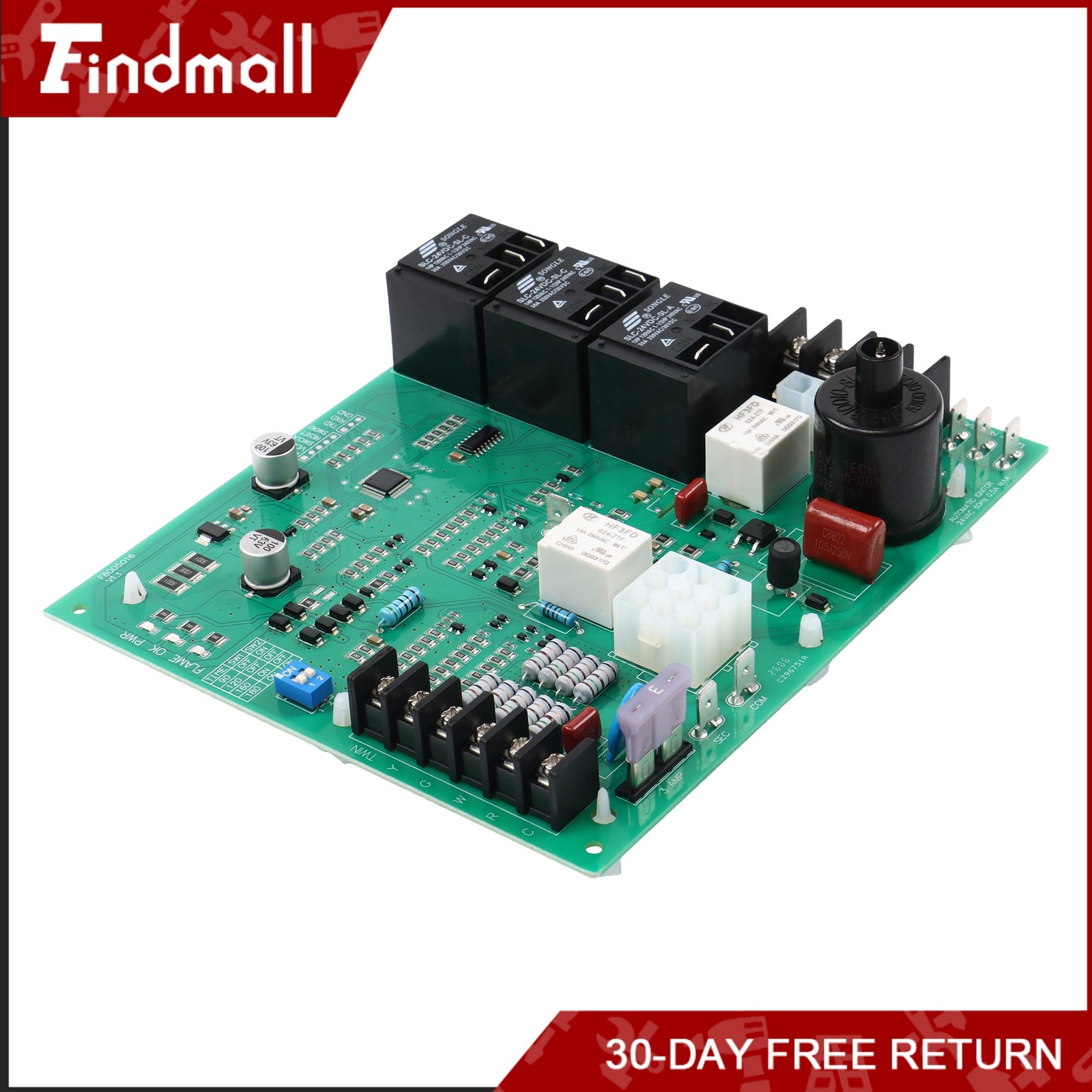 Findmall Furnace Circuit Board 62-24140-02 1028-928 62-24140-04 Control Board