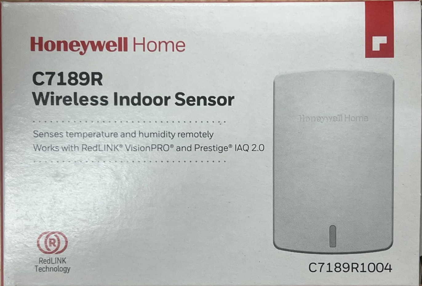 Honeywell C7189R1004 RedLINK Wireless Indoor Sensor Temp and Humidity, Pack of 6