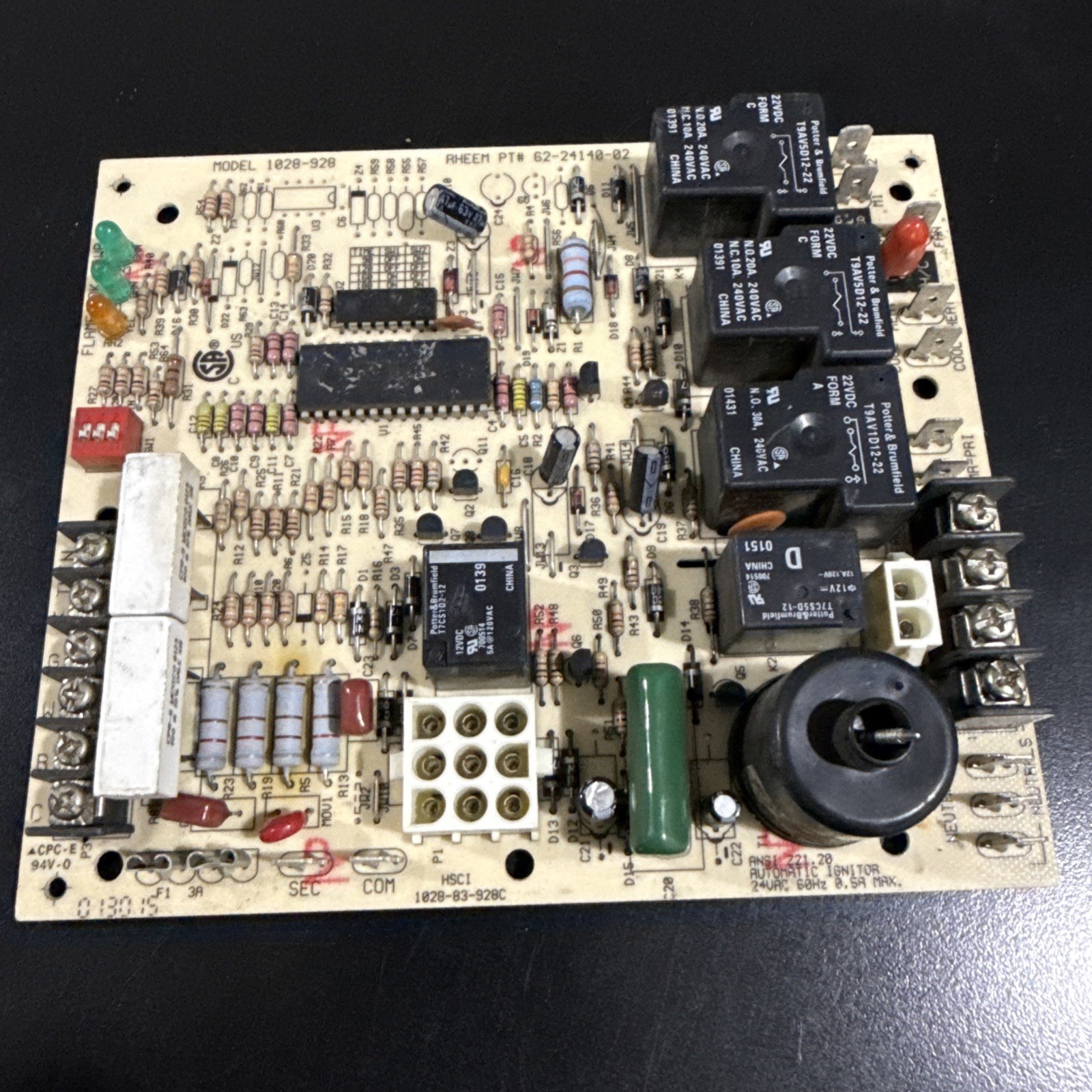 62-24140-02 GUARANTEED WORKING TESTED 622414002 Furnace Control Board 1028-928