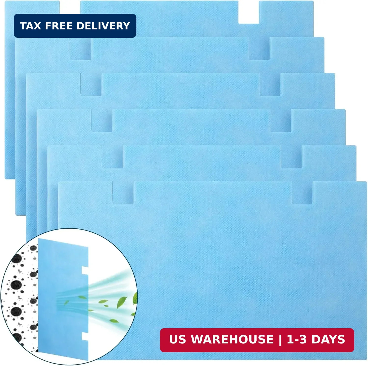 Tallew 6 Pack RV A/C Replacement Air Filter MERV 6 Rated Air Conditioner Filters
