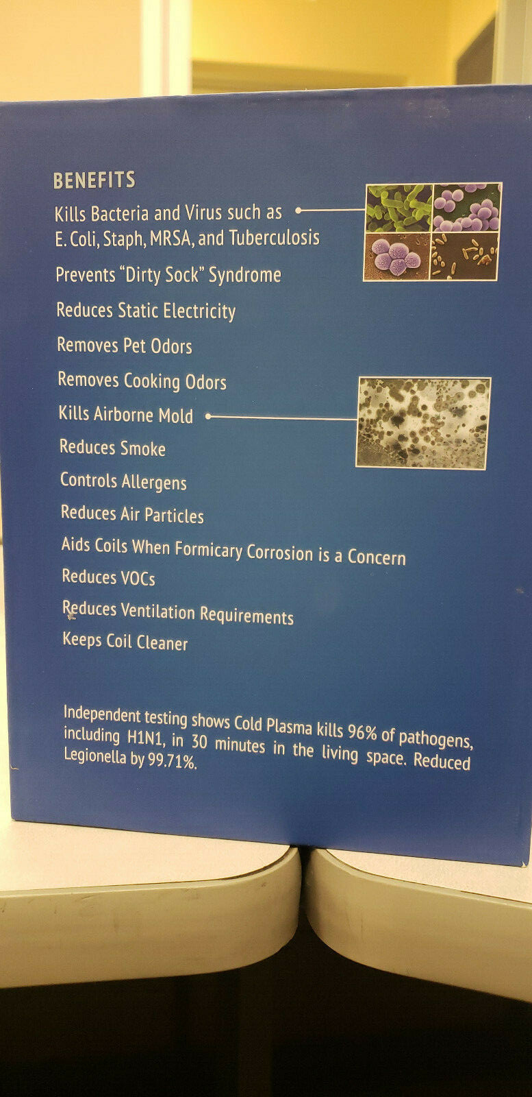 Nu-Calgon iWave-C 4900-10 Commercial Ion Generating IAQ Air Cleaner