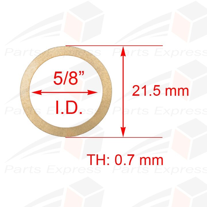 [4-PK] GROEN Part# Z002019, SOLID BRASS Washer 5/8″ ID, Friction Rings