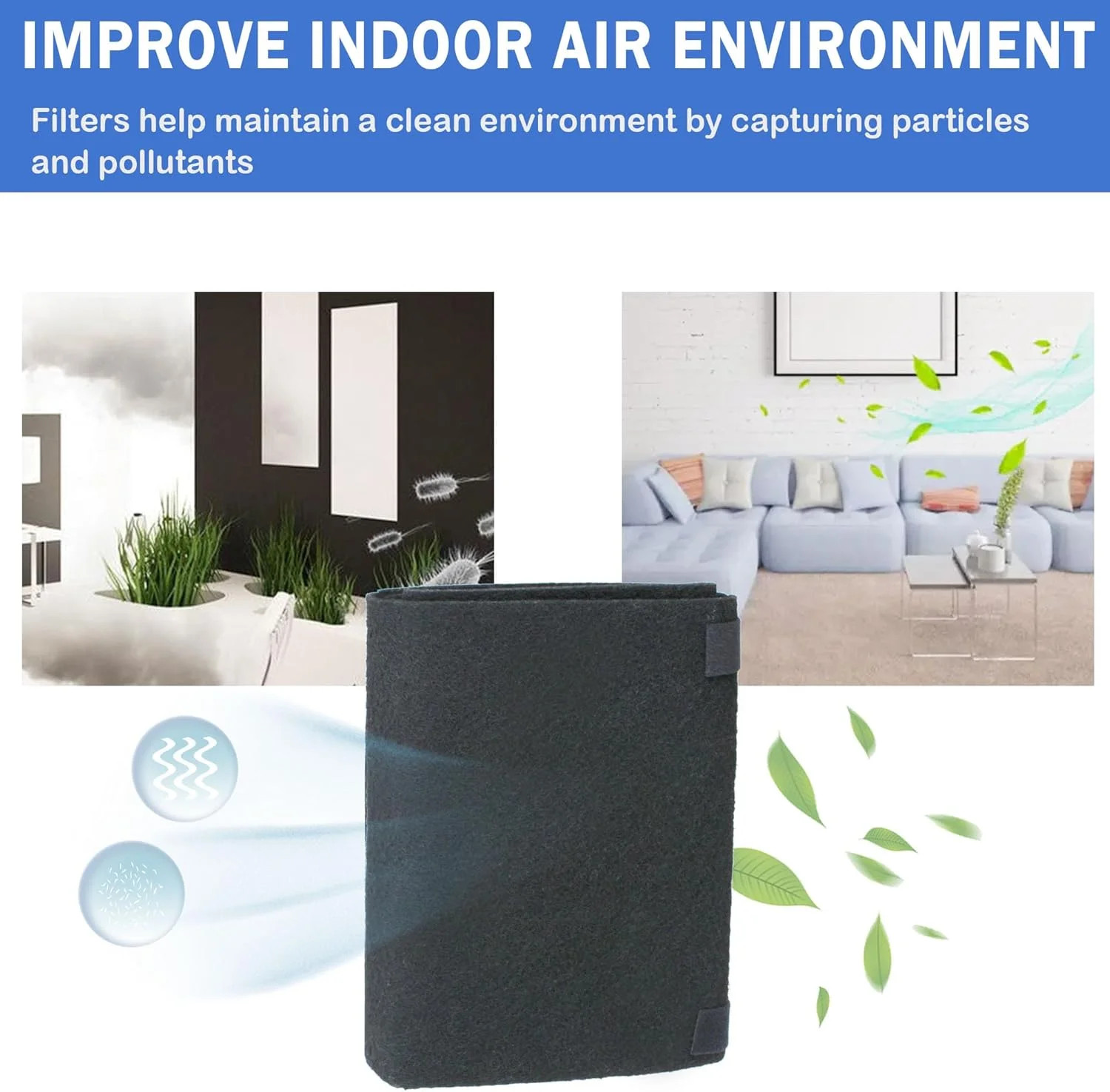 Cut to Fit Carbon Air Filter,Replacement Charcoal Filters,Carbon Pad Pre Filter,