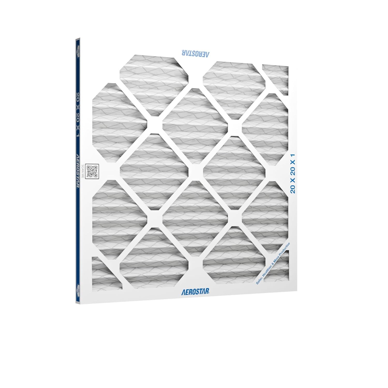 Aerostar 20x20x1 MERV 8 – 6 Count – High Efficiency Pleated HVAC, Furnace &…