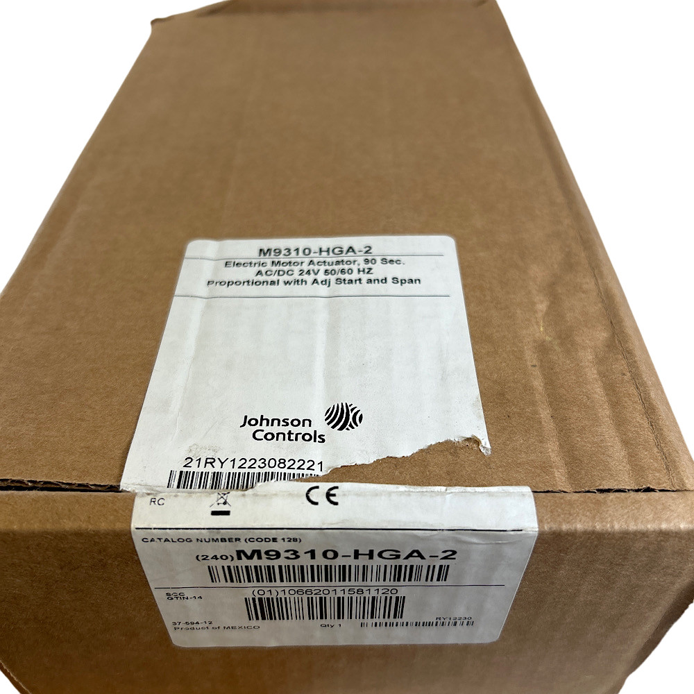 Johnson Controls M9310-HGA-2 89 in-lb 1.3W 24V SPDT Damper and Valve Actuator –