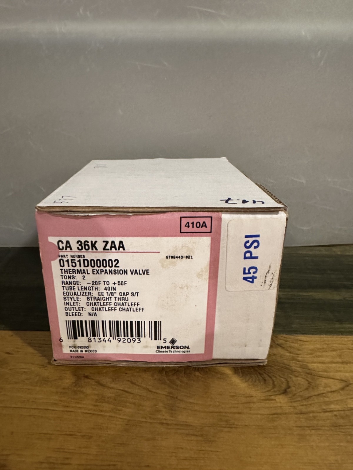 Emerson Thermal Expansion Kit 0151D0002 2 Ton CA 36K ZAA 45 PSI | Mexico