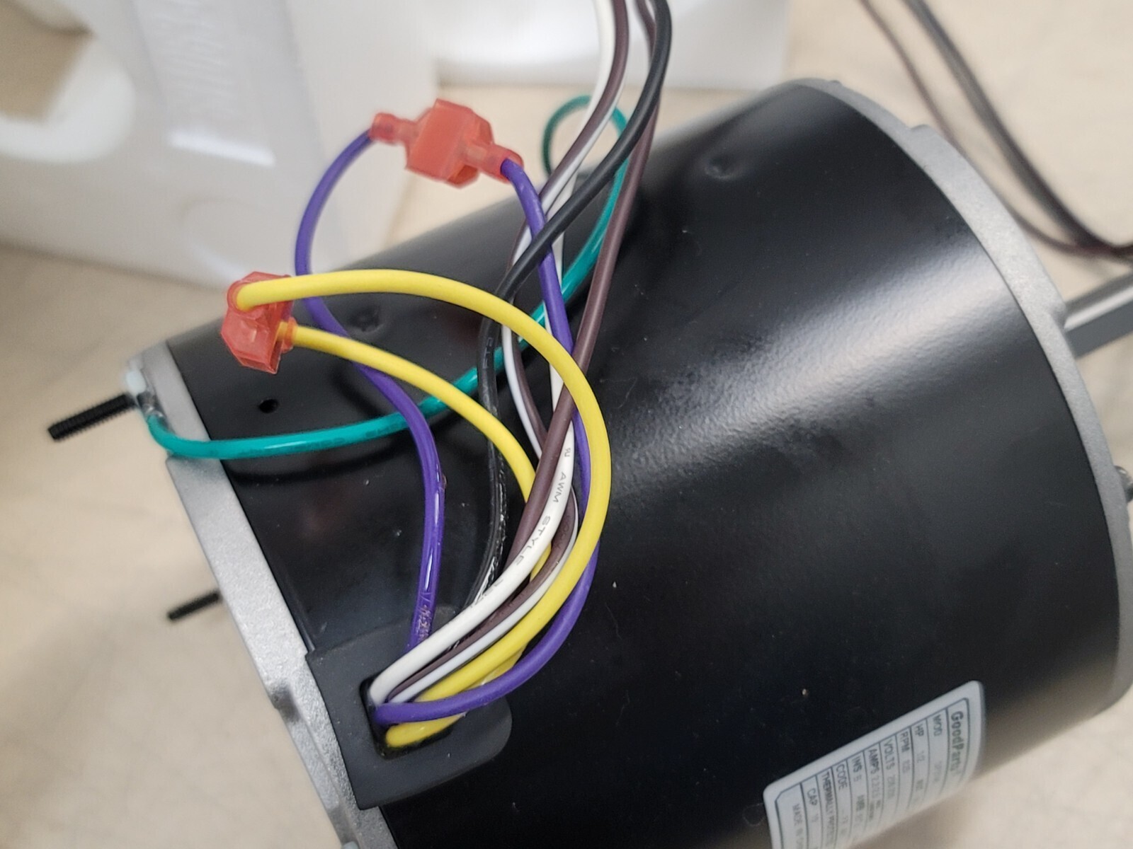 GP-3746 (EM-3746) Condenser Fan Motor 1/2 HP, 208-230V, 825 RPM, 1 PH, 48Y Frame