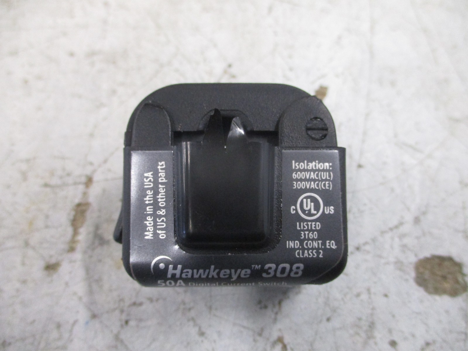 Veris Hawkeye 308 Digital Current Switch H308 50A Used