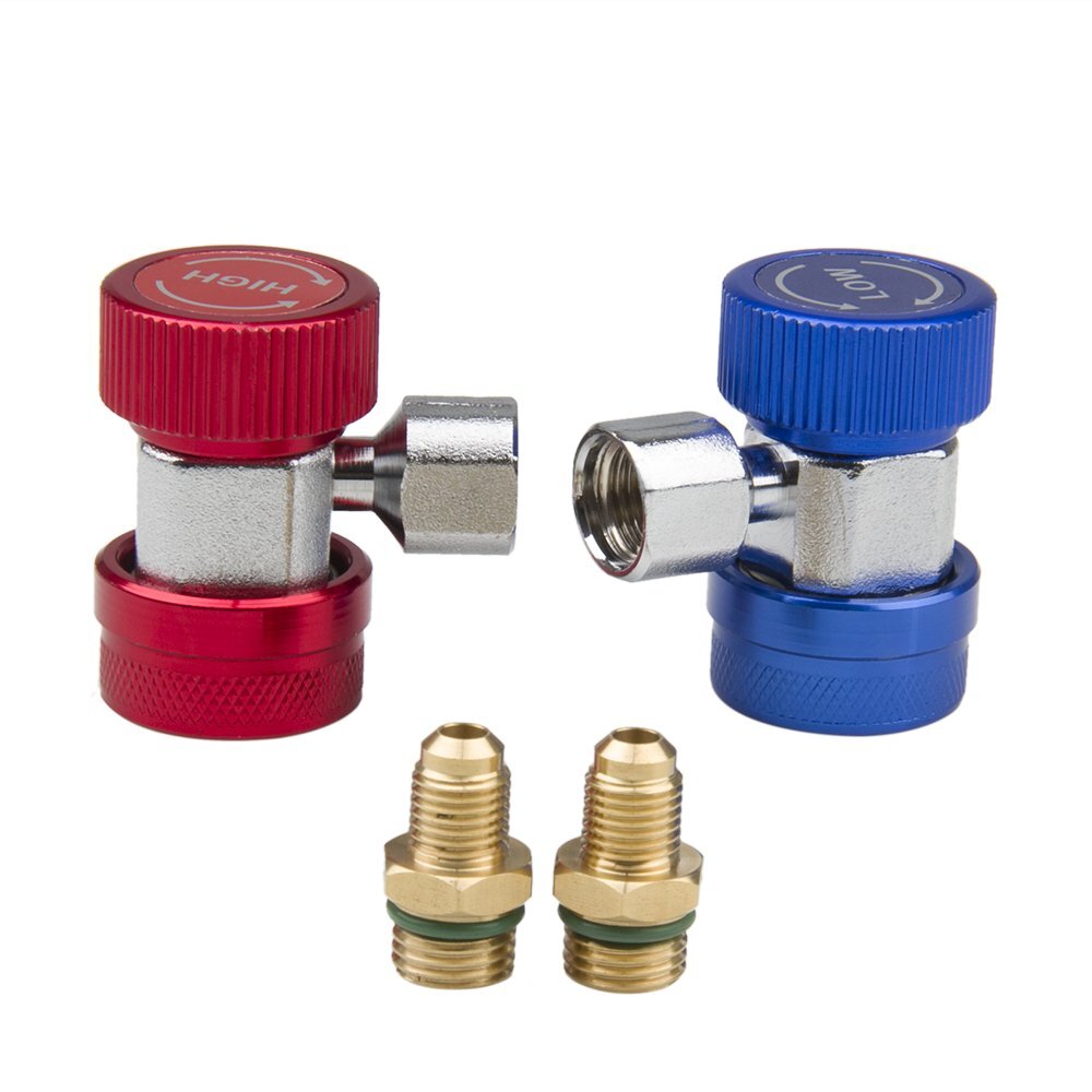 2 Car Adapter AC Air Adjustable Quick High Low Adapter Connector Couplers Kit