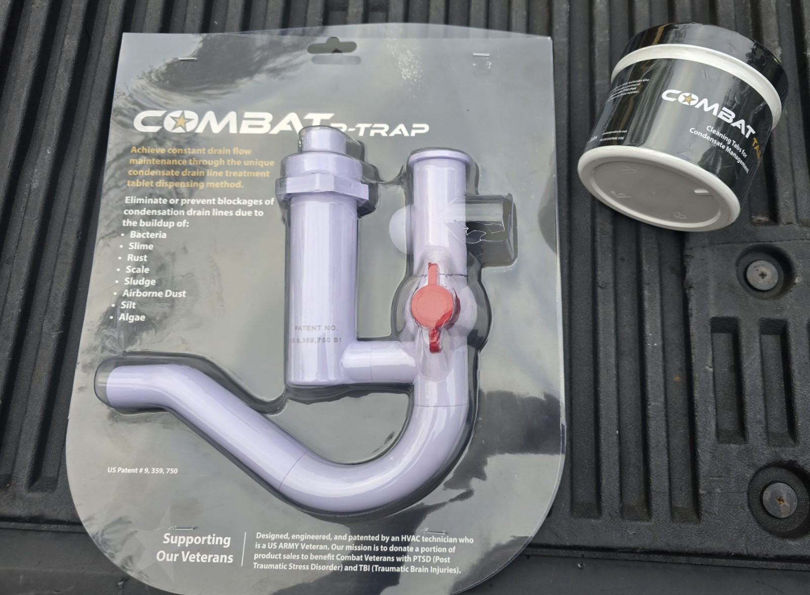Cool Air Products CPT-100 Combat P-Trap Constant Drain Flow FREE TABLETS