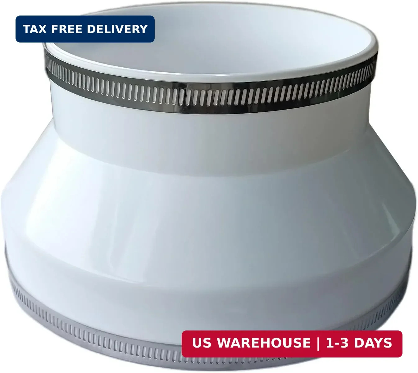 Duct Reducer,PVC Duct Adapter,8 to 6 Inch PVC Duct Reducer/Increaser for Inline