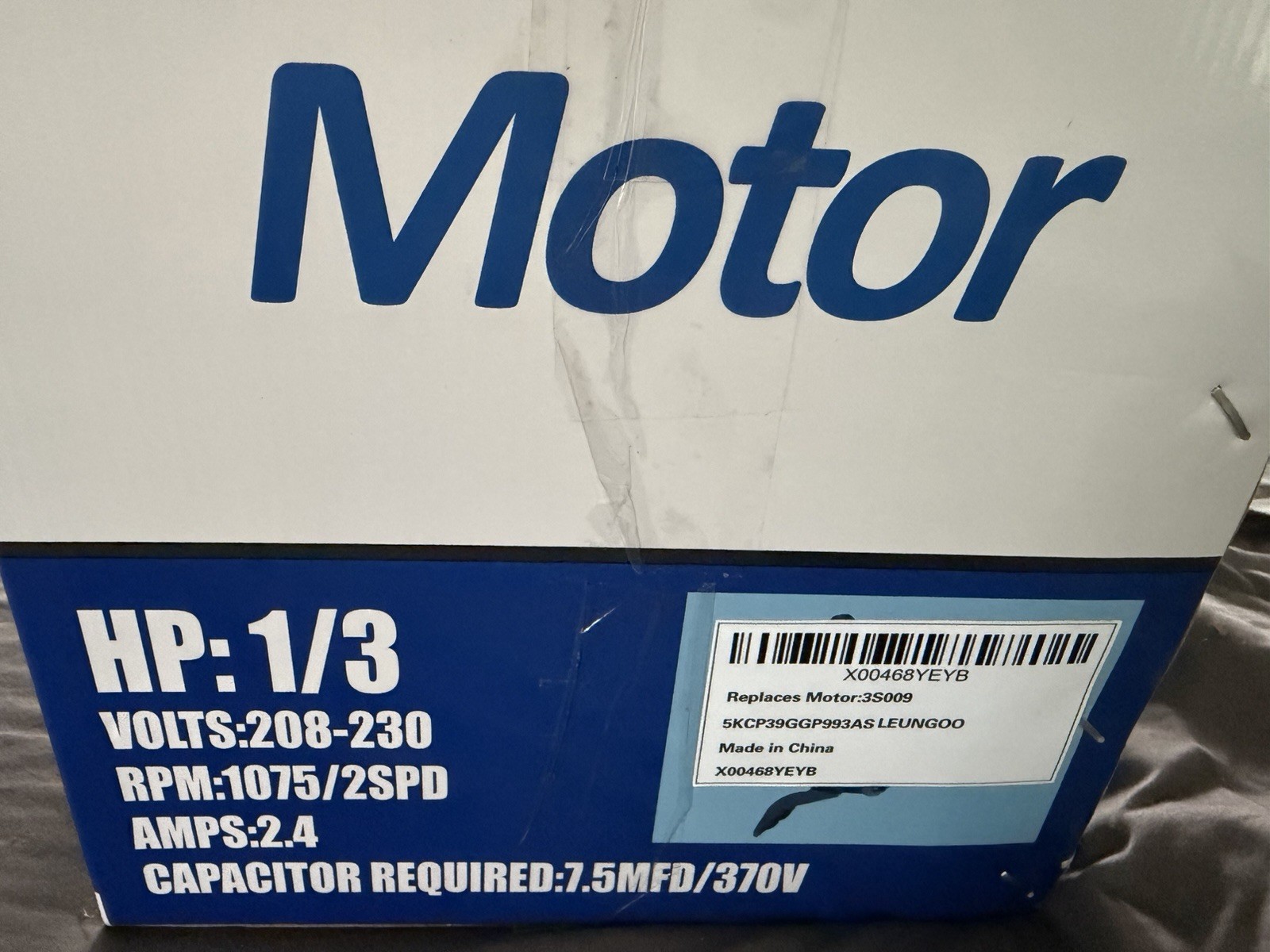 5KCP39GGP993AS 1/3HP Furnace Blower Motor Replace GE Dayton Goodman Genteq Amana