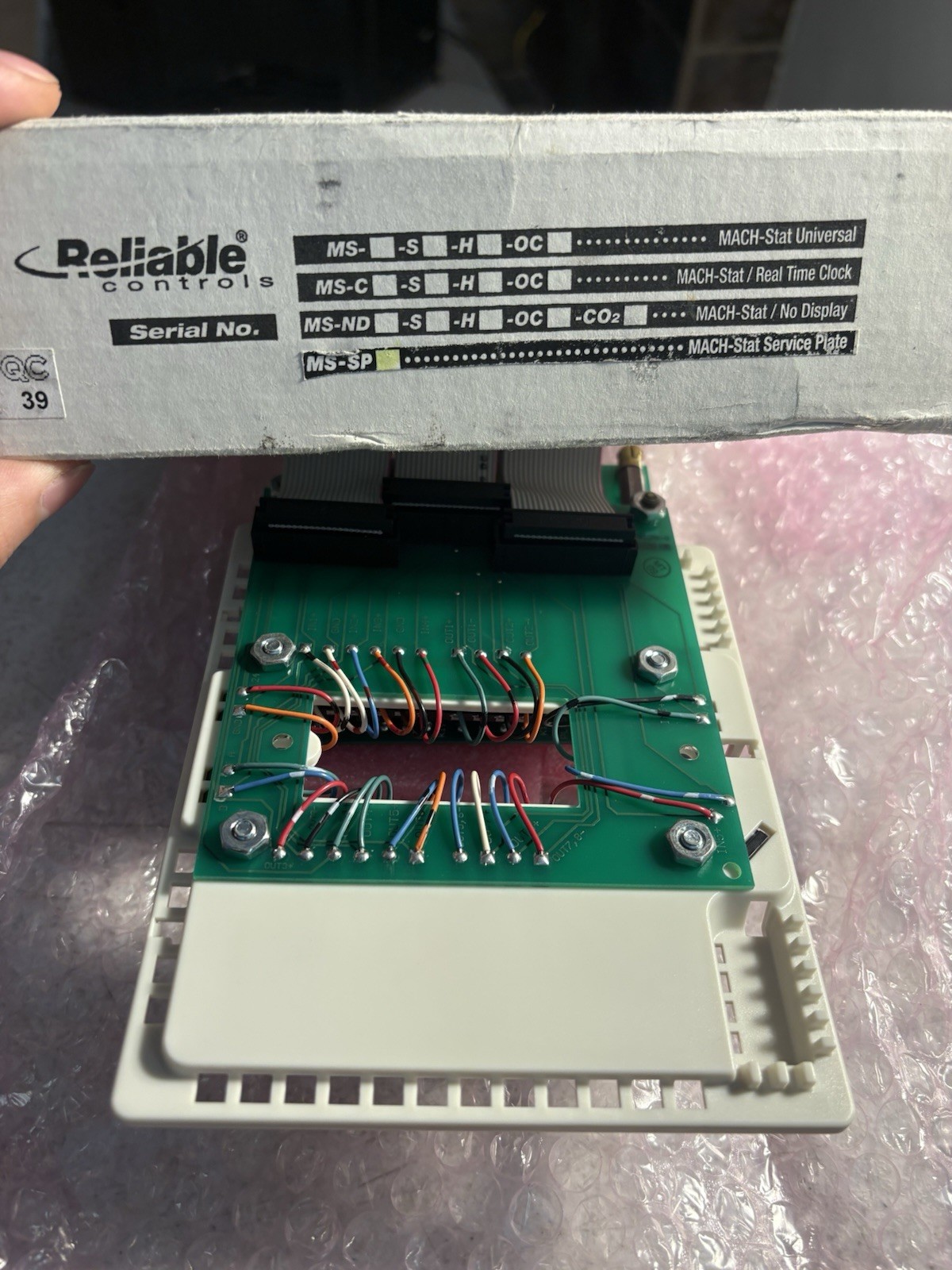 Reliable Controls Mach-stat MACH-STAT-MS-SP MS-SP SERVICE PLATE MSSP
