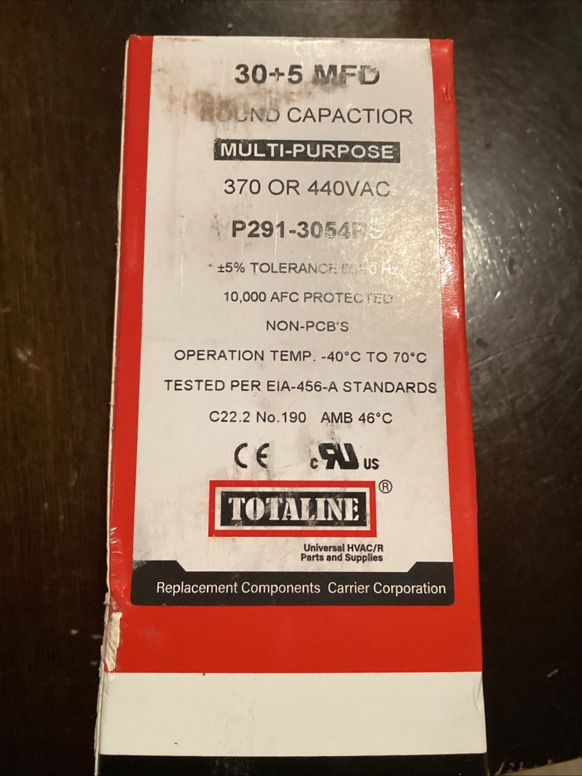 USA Replacement for Totaline P291-3054RS Dual Capacitor 440 Volt 30 + 5 MFD