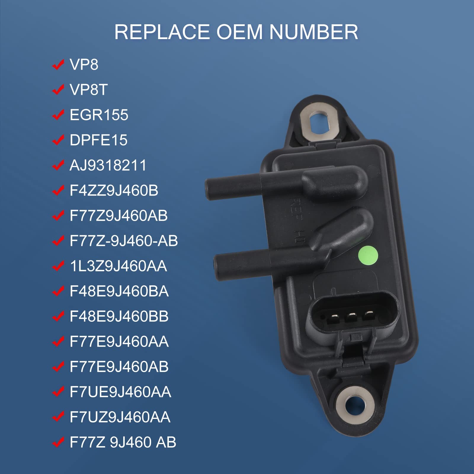 EGR Exhaust Gas Recirculation Pressure Feedback Sensor Replacement for Ford F…