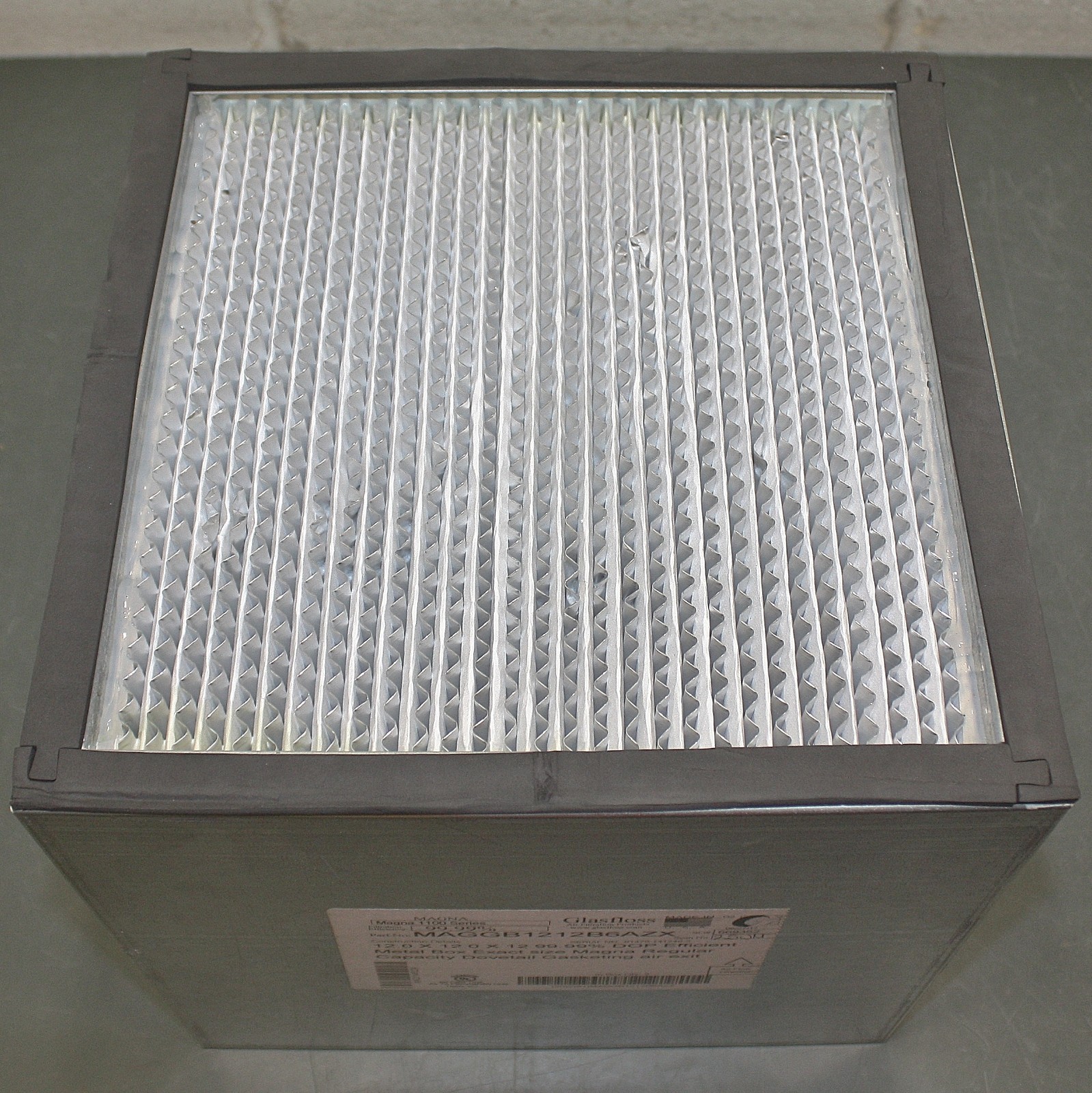 Omnitec Pleated Air Filter OAH1212-40, 12″ x 12″ x 11-1/2″, 0.3 Micron, 300 CFM