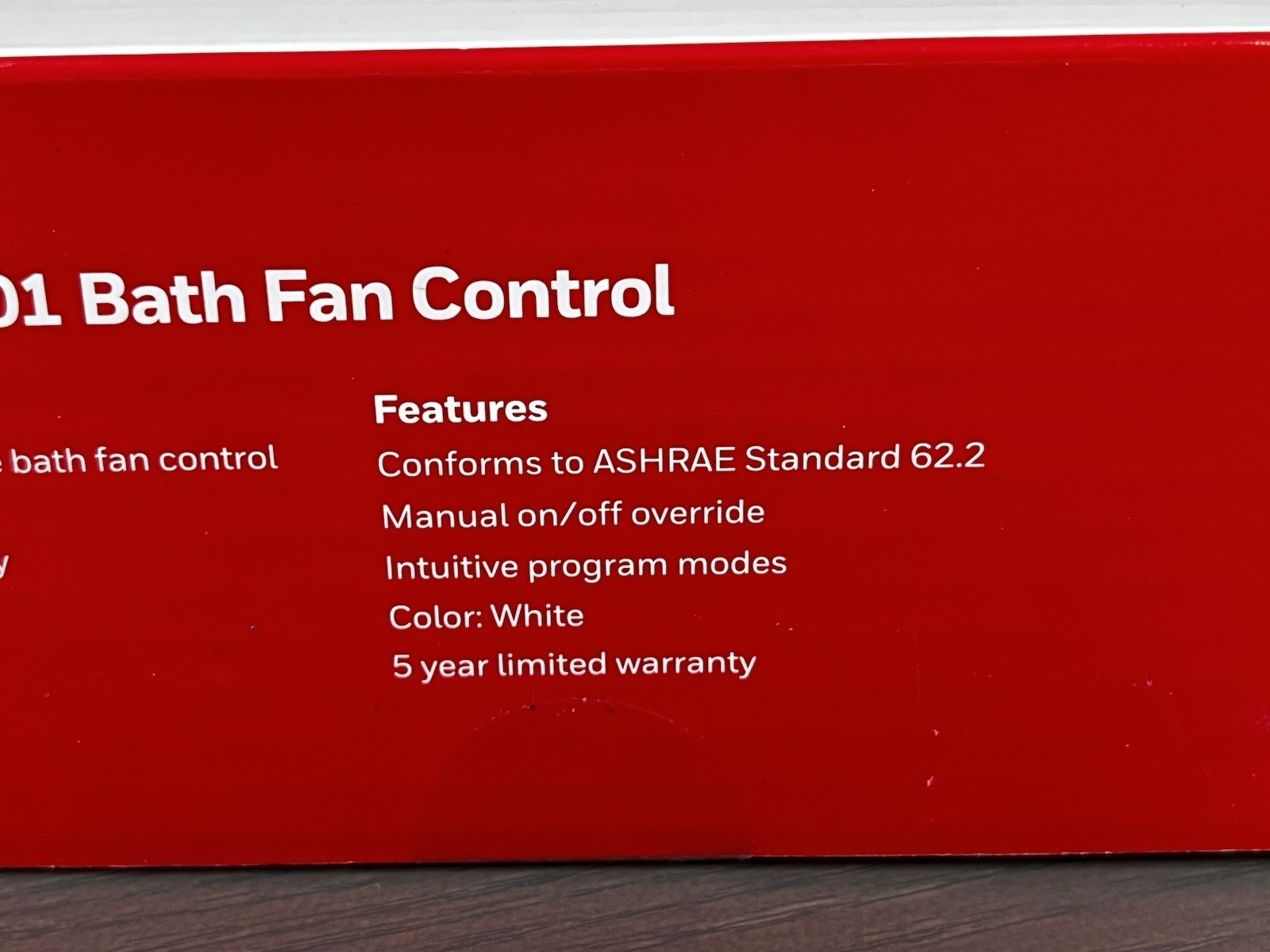Honeywell HVC0001 Digital Tradeline Bath Fan Control 120 VAC 60 Hz 122 deg F New