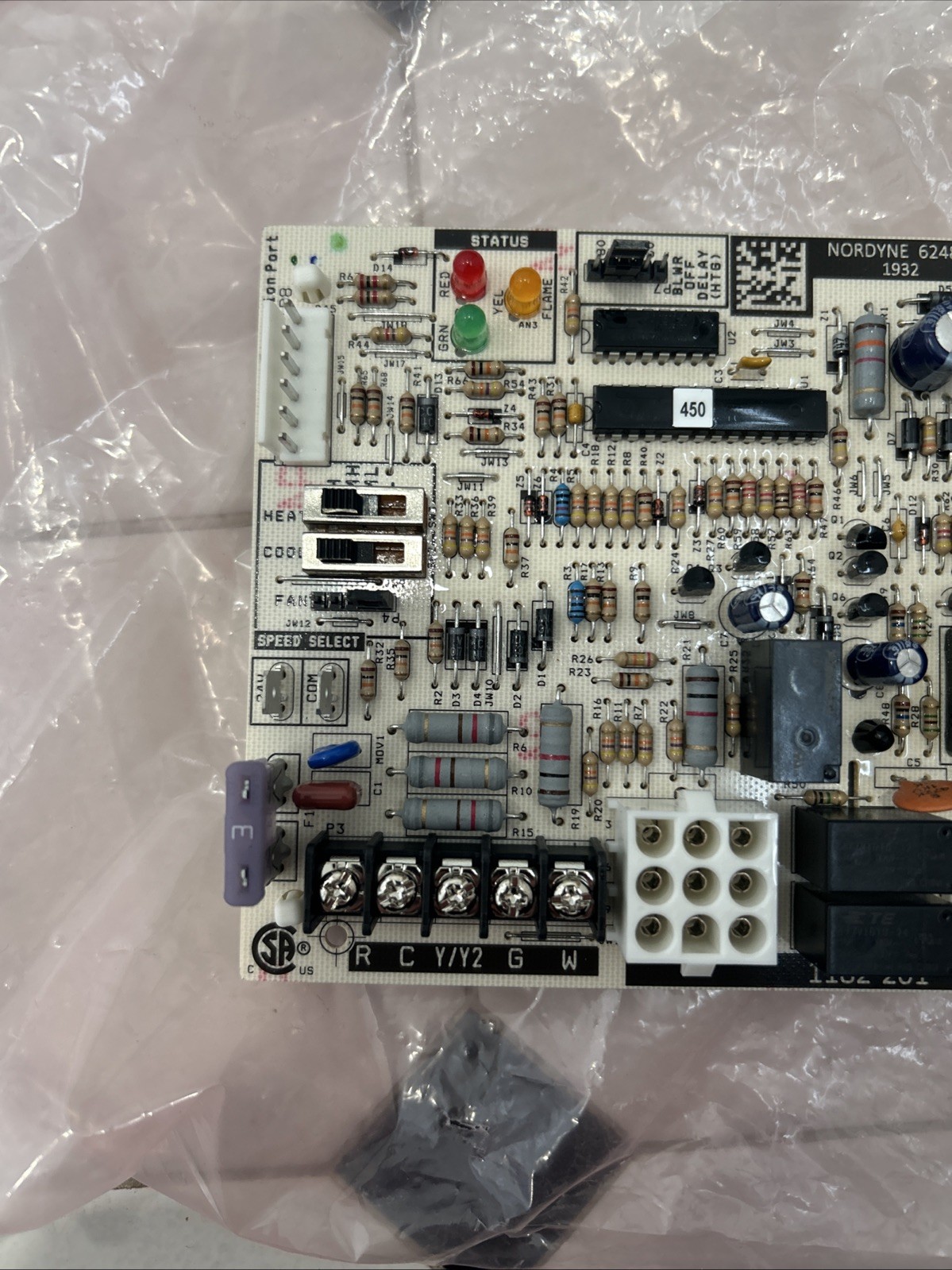 Nordyne 1182-201 Furnace Control Circuit Board 624844