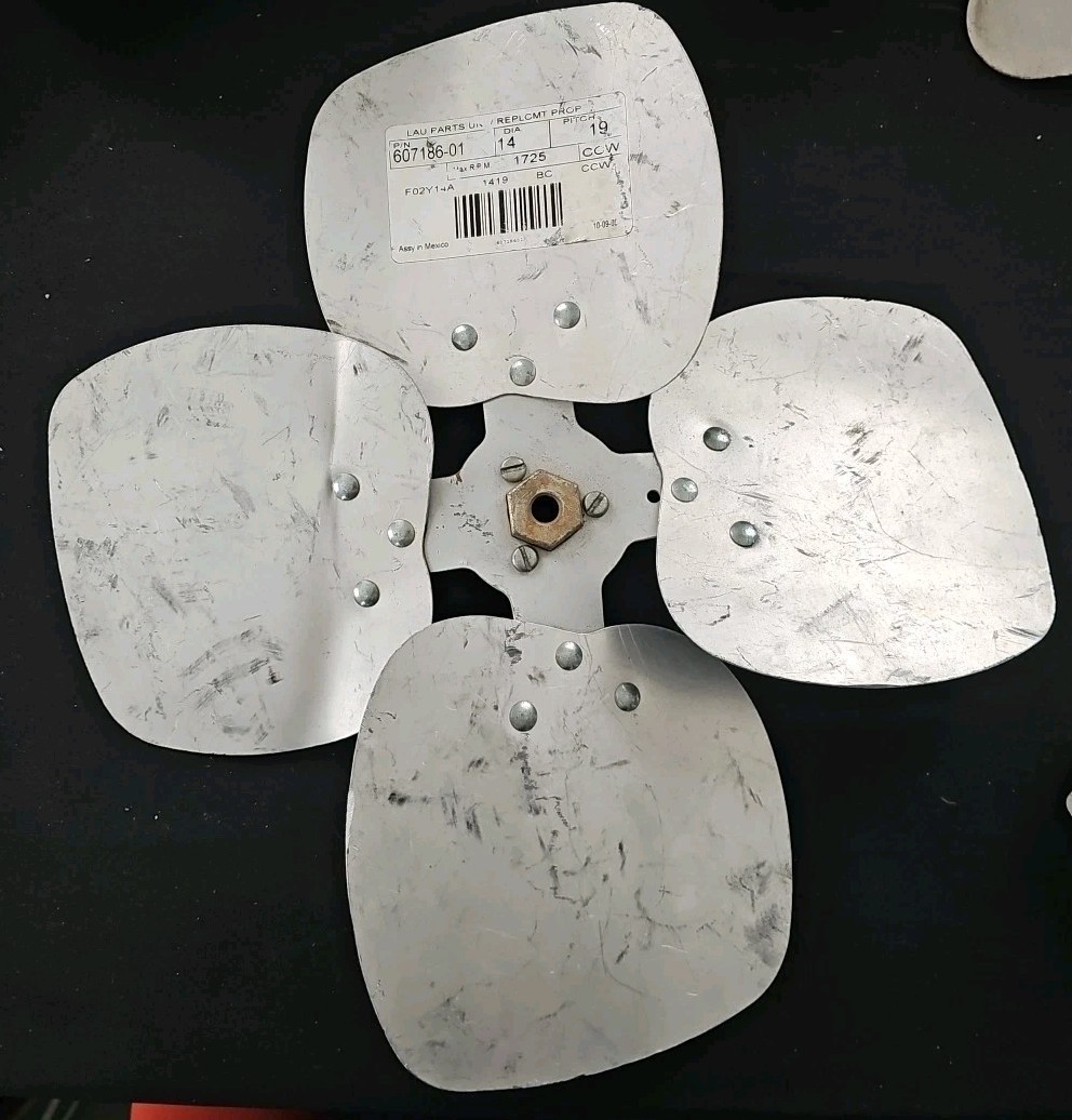Lau 60-7186-01 heavy-duty condenser fan blade with Interchangeable Hub Lau 3/8