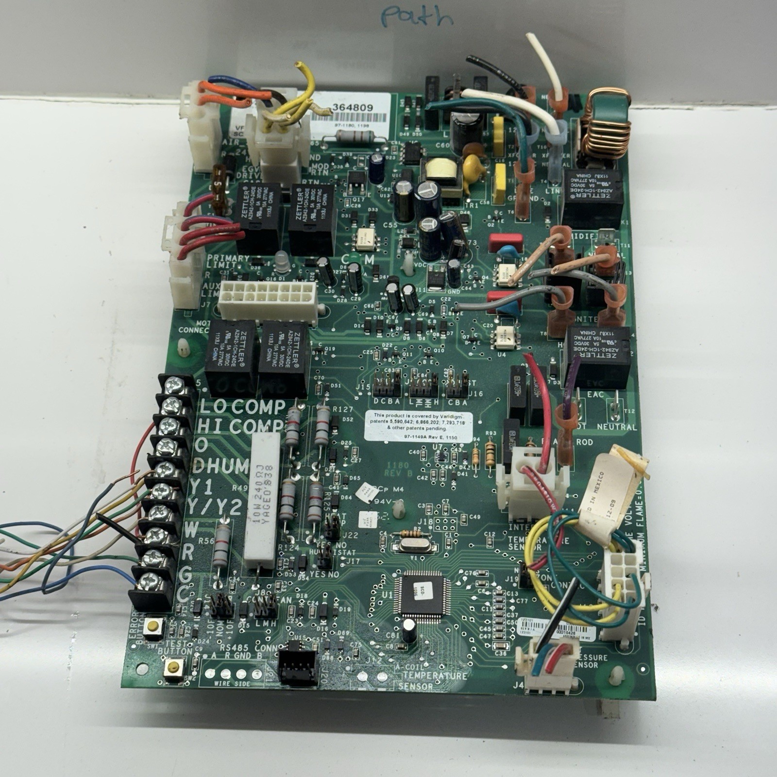 York Luxaire VARIDIGM 364809 Control Circuit Board SCD-1096 VF4-1180 used #P667
