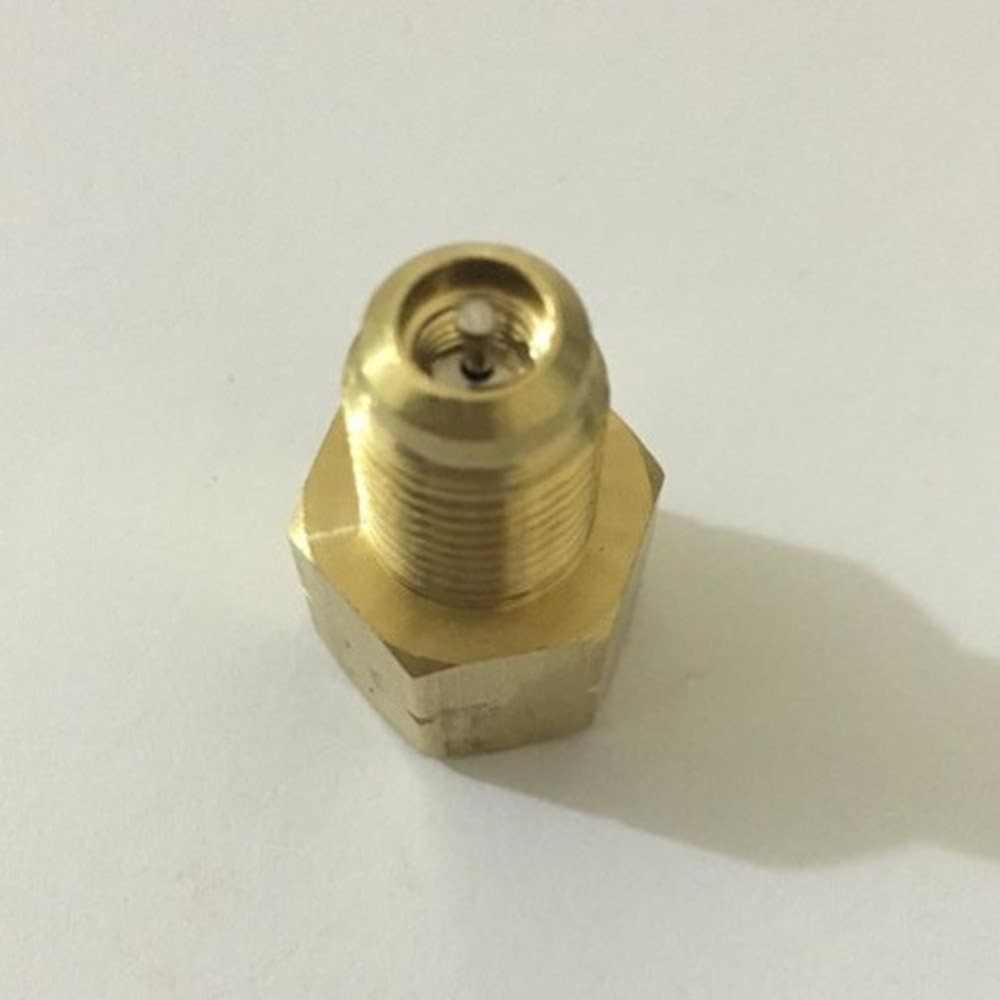 R32 R454B Refrigerant Brass Adapter 1/4″ Female to 1/4″ Male Reverse Thread
