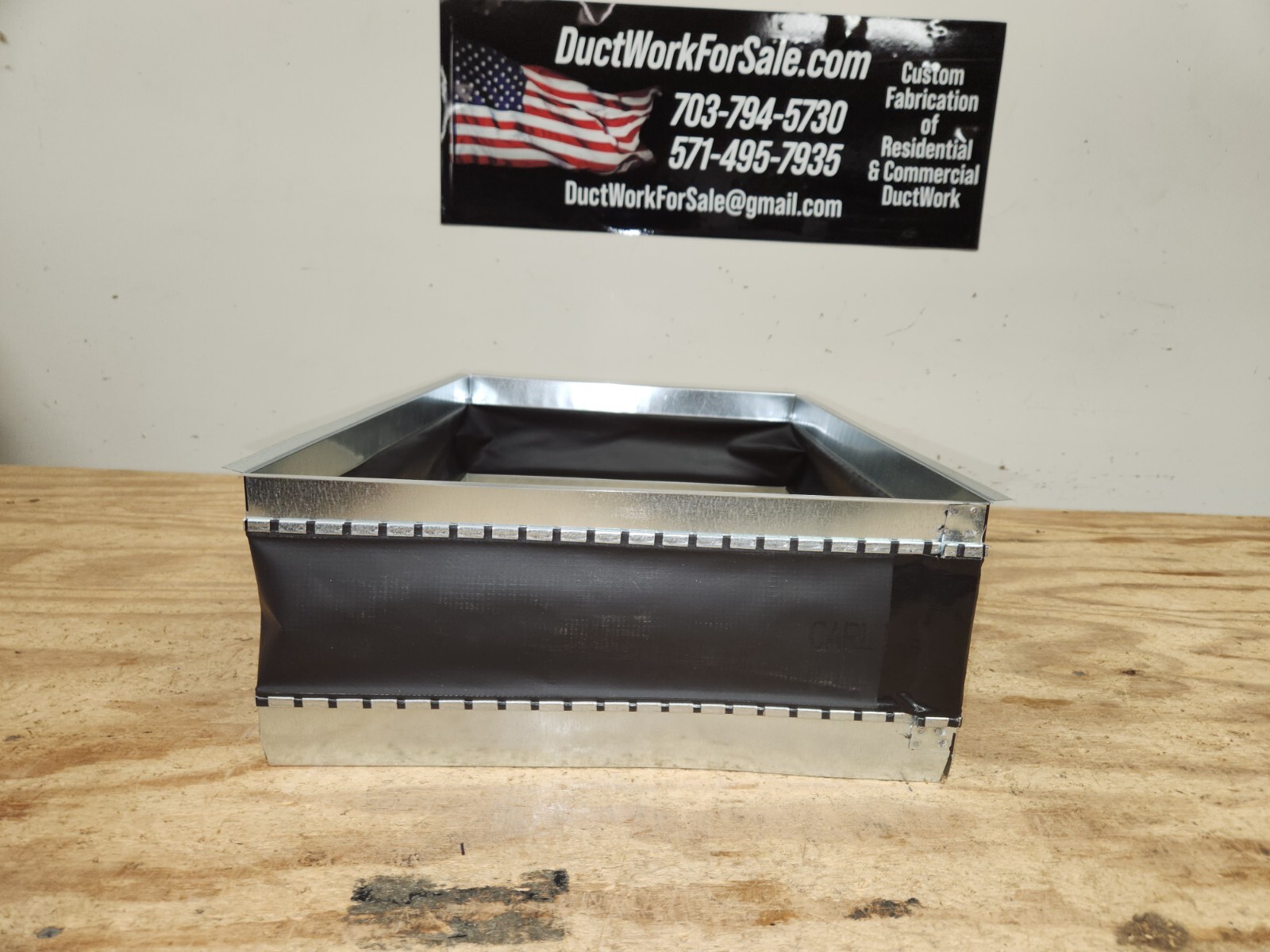 16 X 20 Inches CARLISLE FLEXIBLE DUCT CONNECTOR CANVAS DUCTWORK CONNECTION