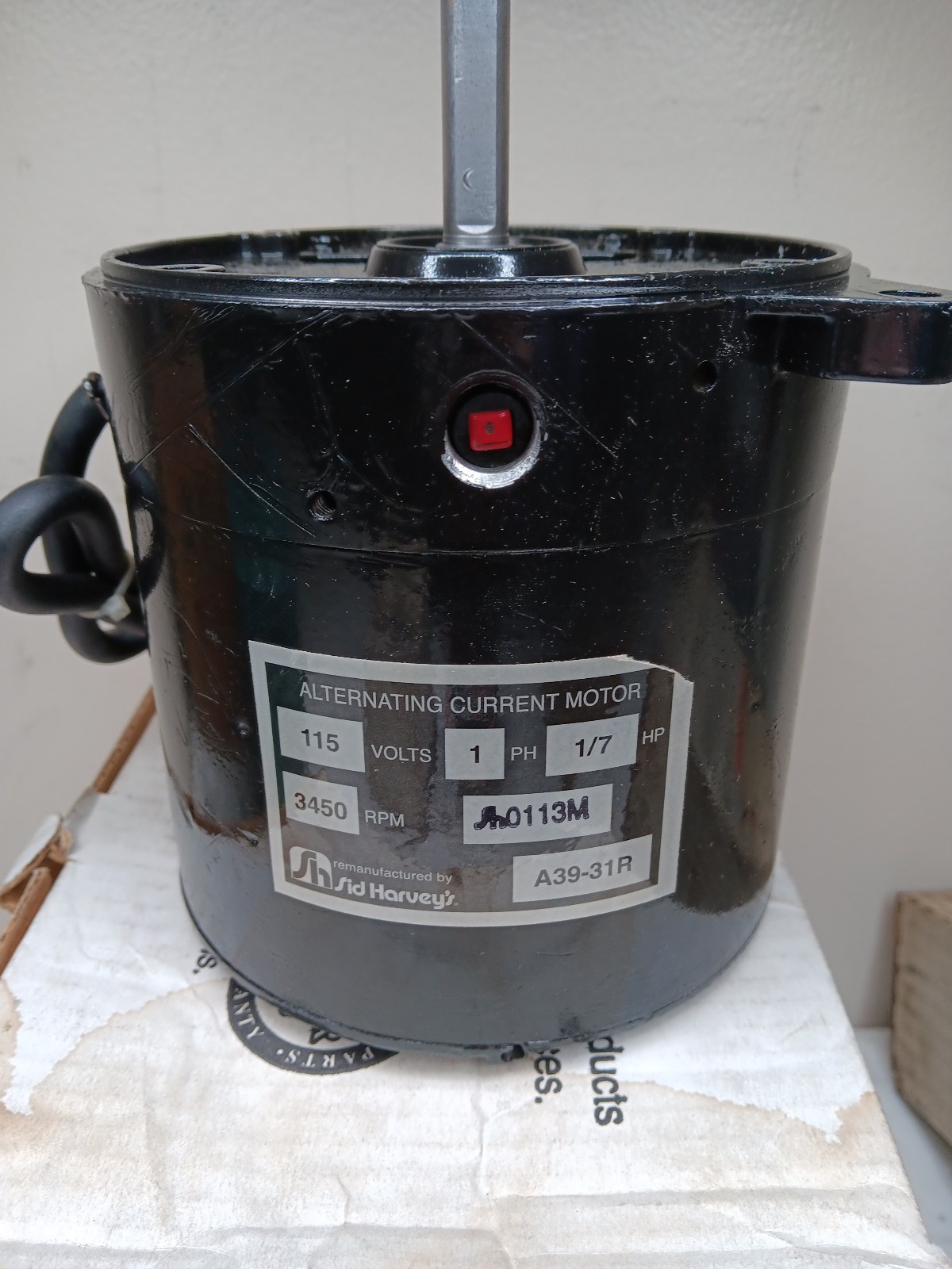 Sid Harvey A39-31R Oil Burner Motor *Read Description*