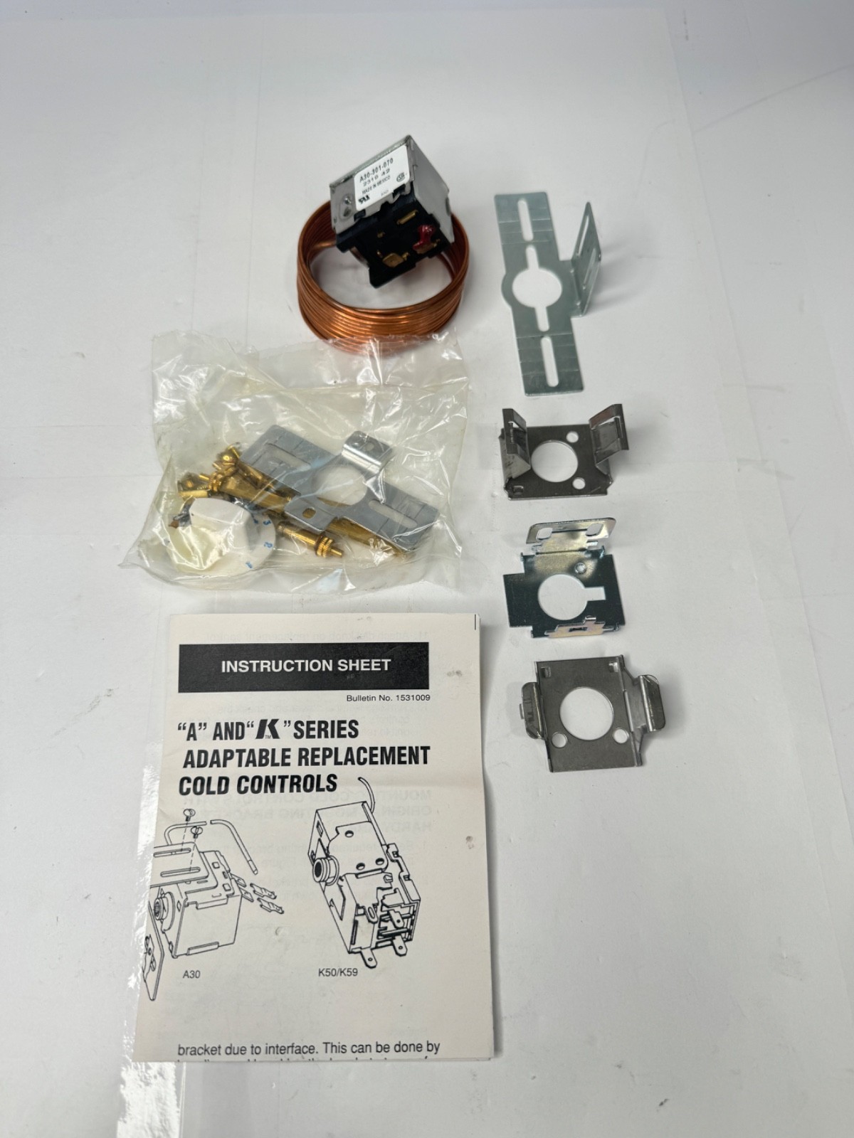 Ranco A30-301 Universal -24 to +20 degree Adjustable Freezer Thermostat