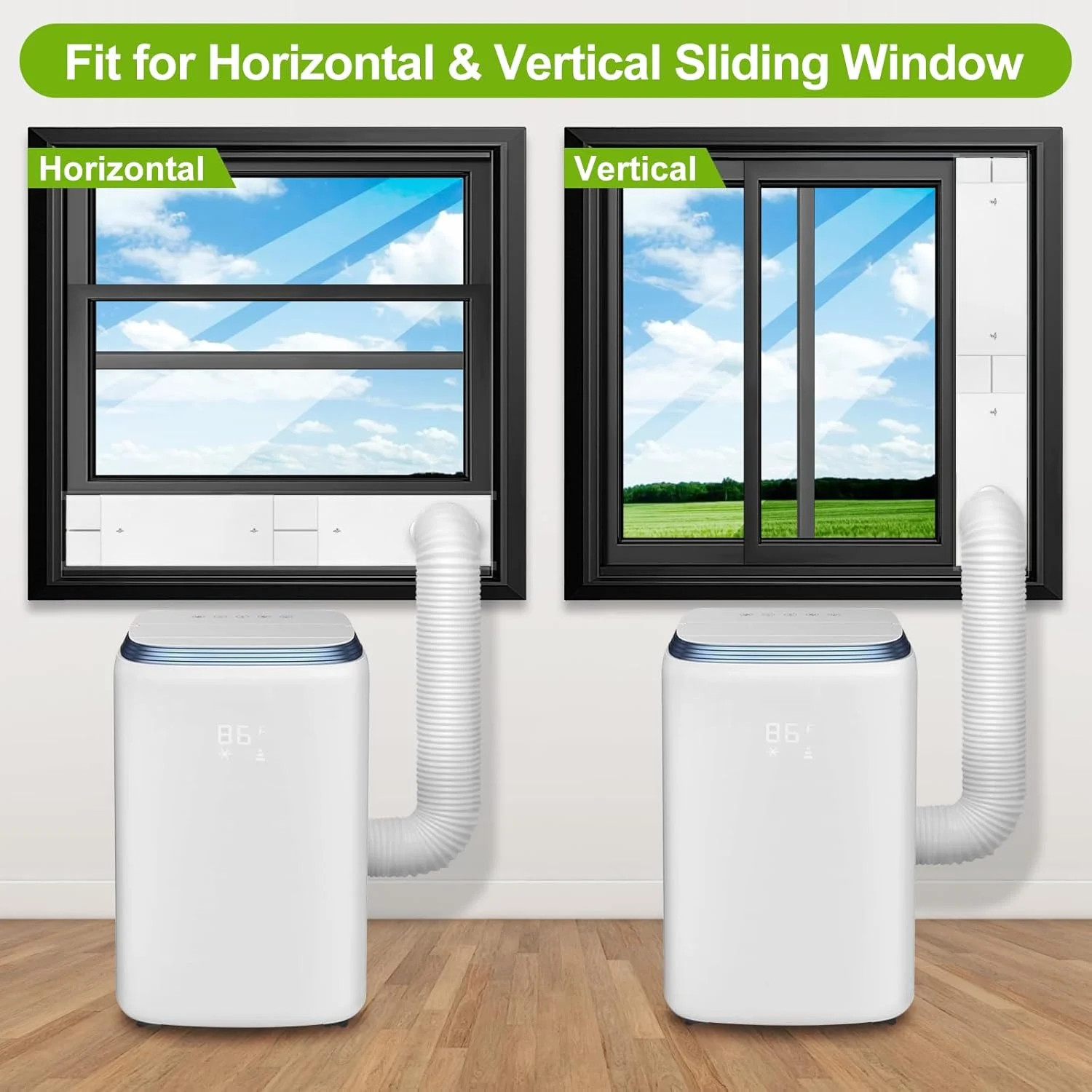 Upgrade Portable ac Window Vent Kit,ac Window Seal Kit,Portable Air Conditioner