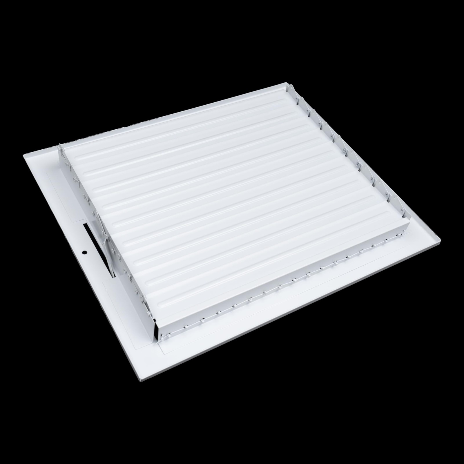 Handua 6×4 Steel Adjustable Air Supply Grille White Ceiling Wall Vent Cover