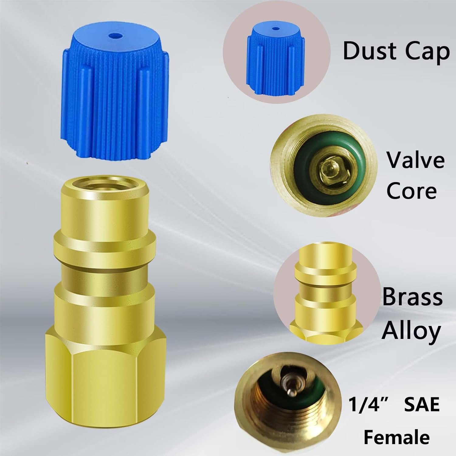 A/C Retrofit Valve Kit, 2Pcs BPV31 Bullet Piercing Tap Valve Line Tap Valve K…