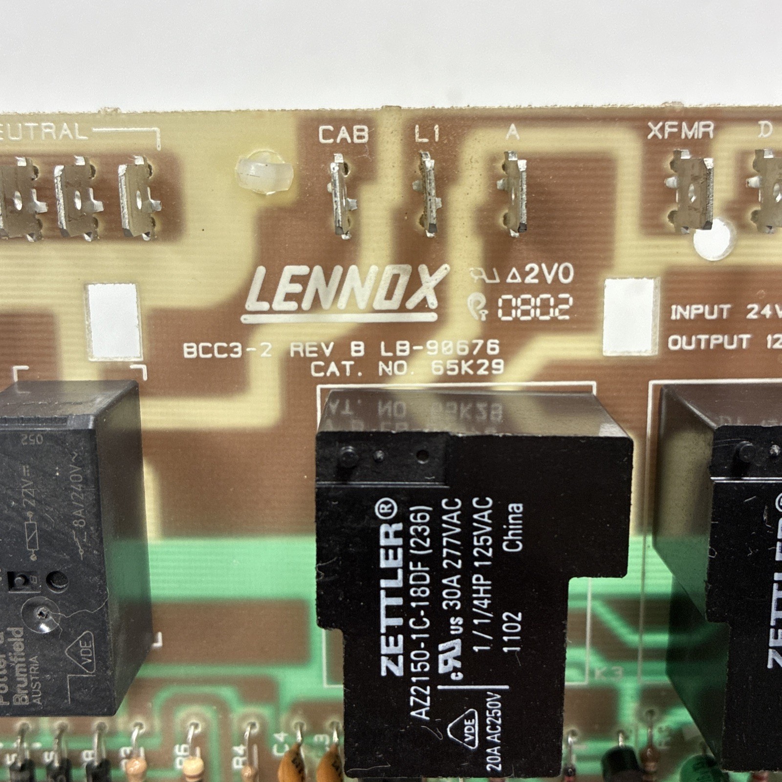 Lennox OEM BCC3-2 Rev B LB-90676 Furnace Control Board
